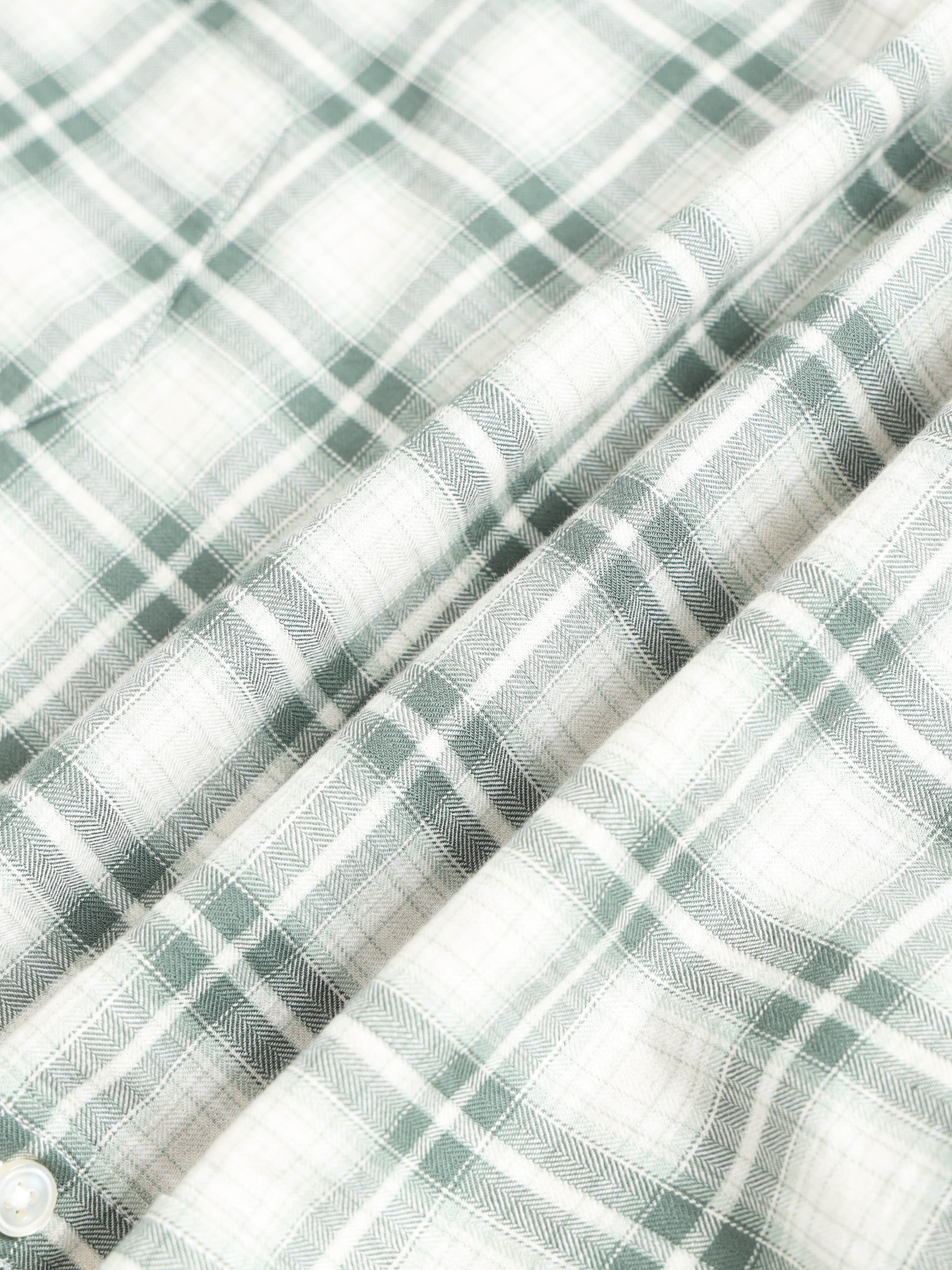 Men Green Checked Shirt