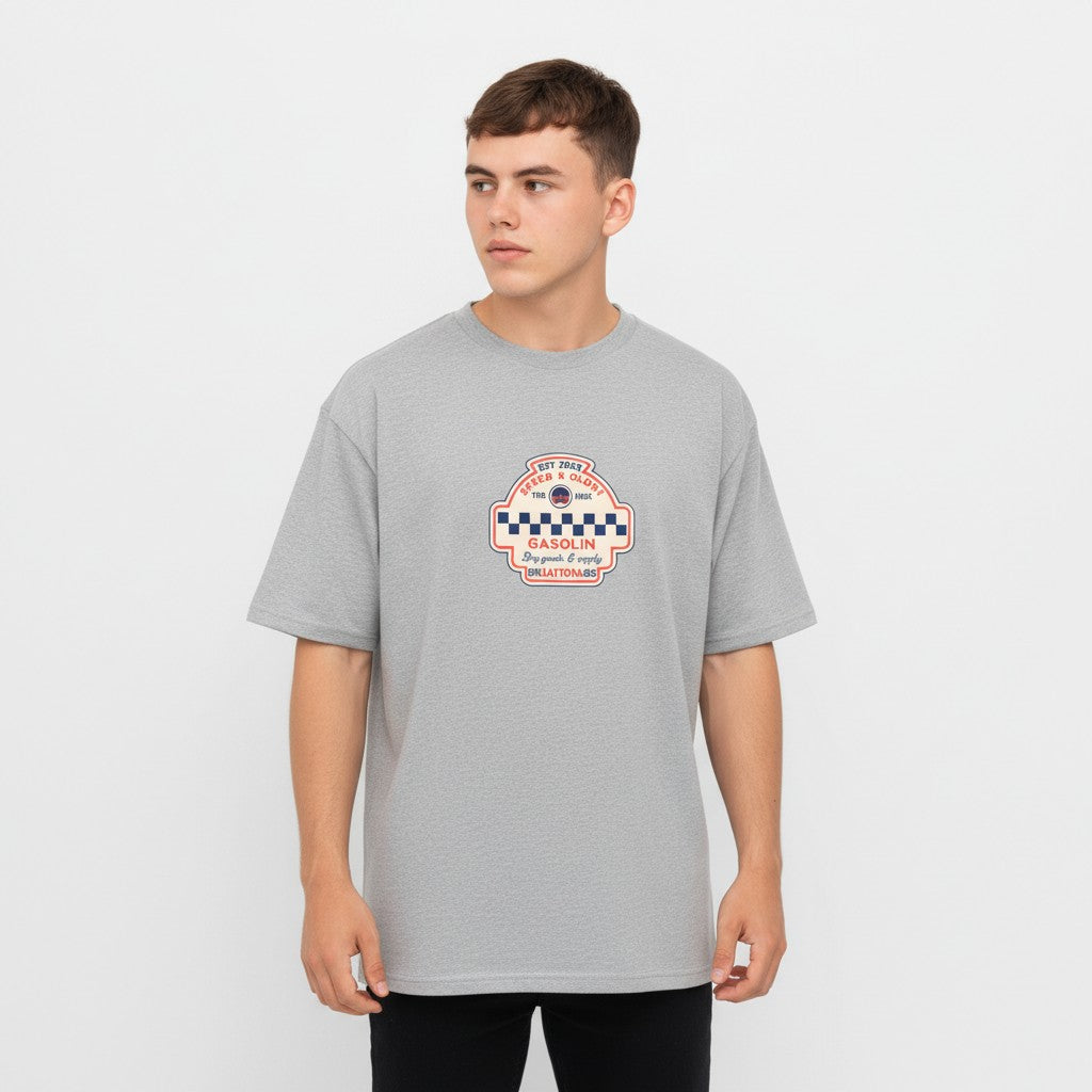 Men Oversized Cotton Printed T-Shirt