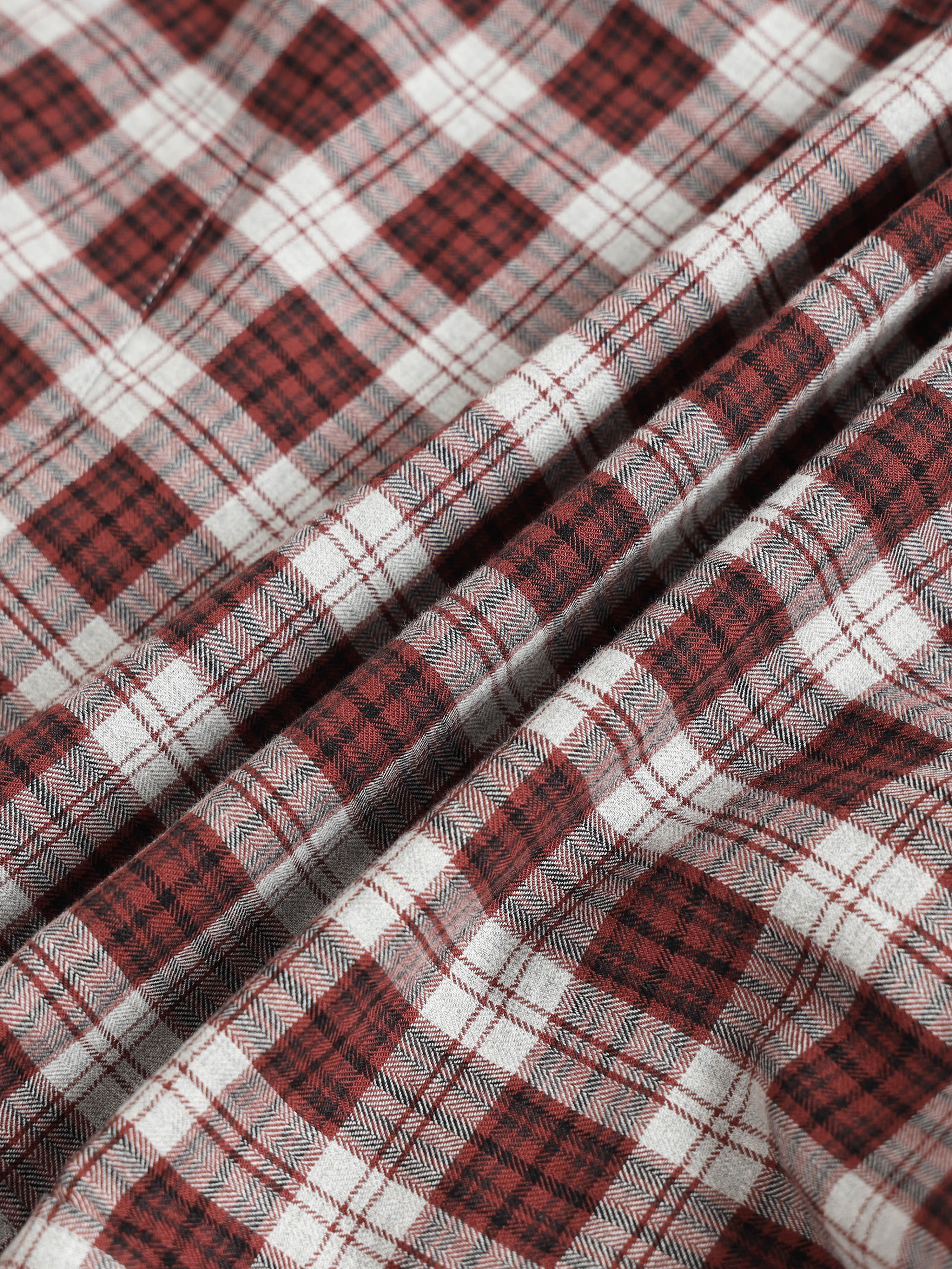 Men Brown Checked Shirt