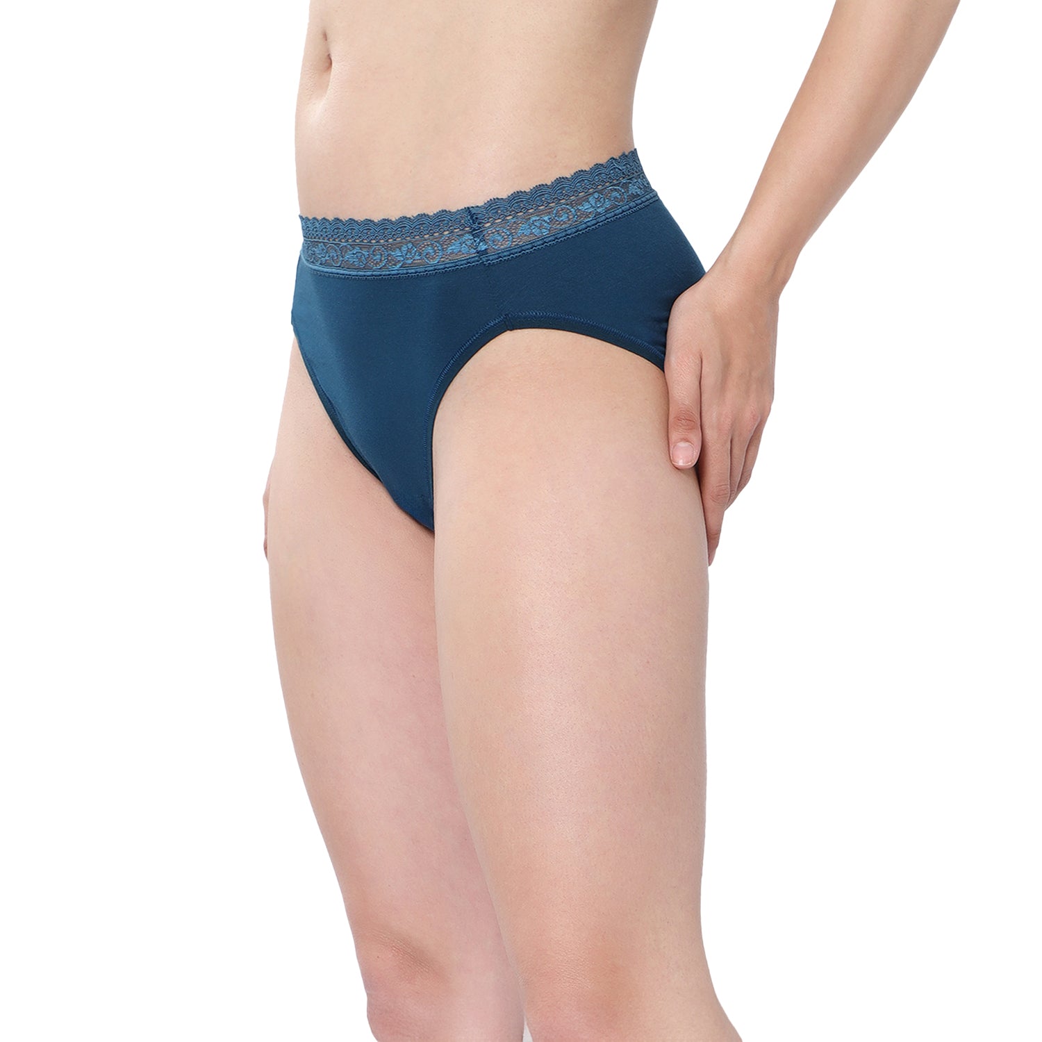 Medium Rise 3/4th Coverage Lace Hipster Pack Of 2
