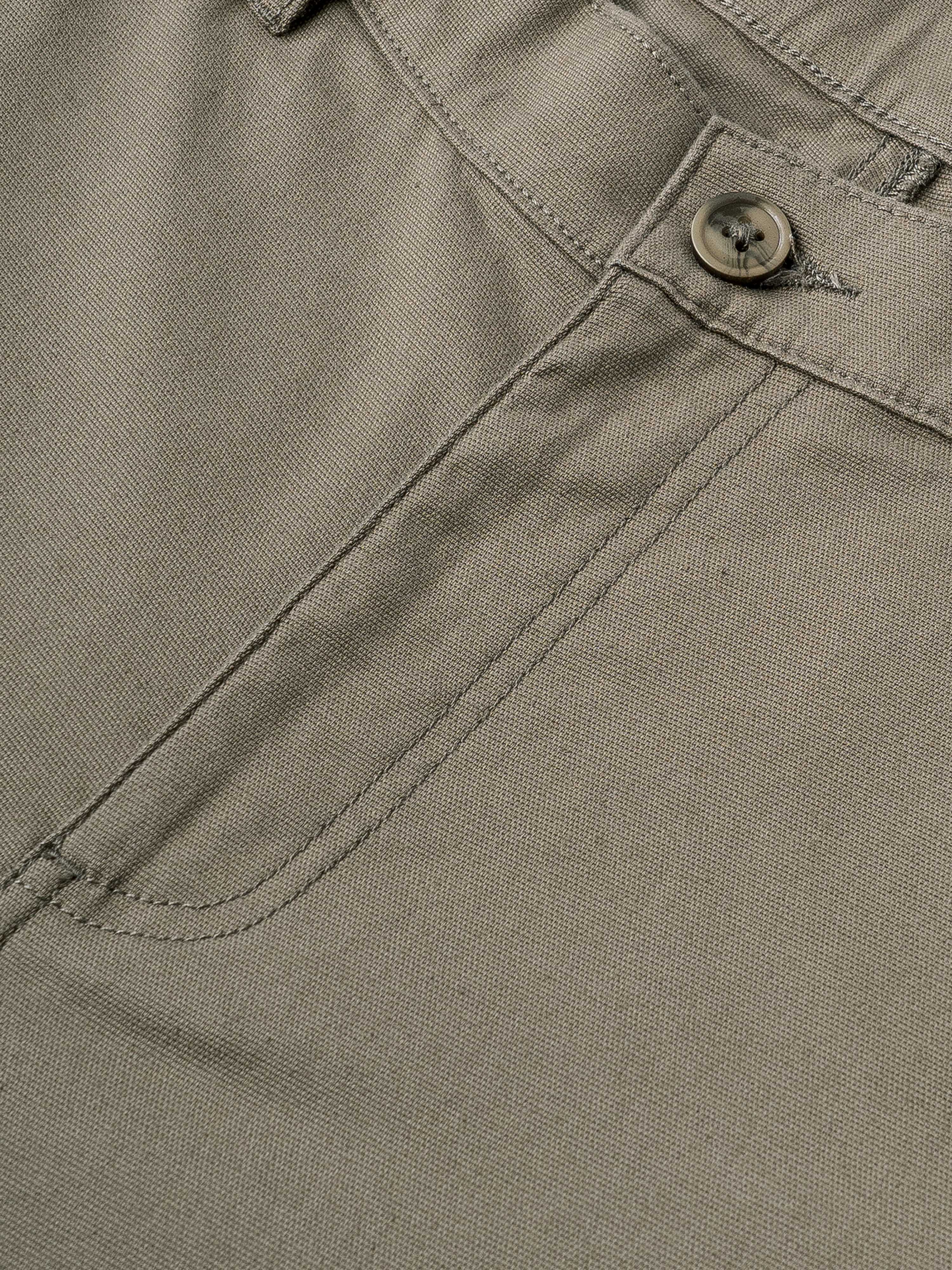 Men Green Straight Fit Cargo Trouser