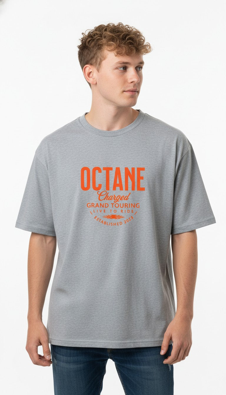 Men Oversized Cotton Printed T-Shirt