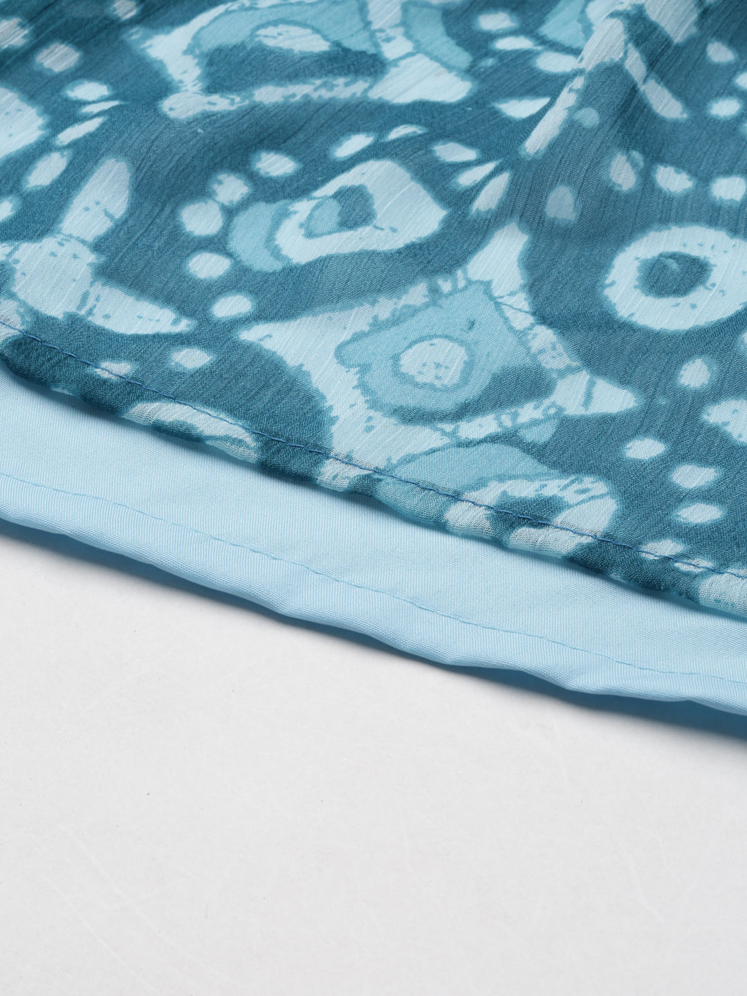 Women Blue Floral Chiffon Dress