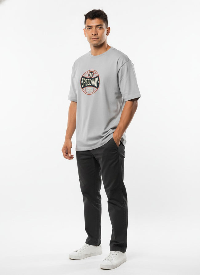 Men Oversized Cotton Printed T-Shirt