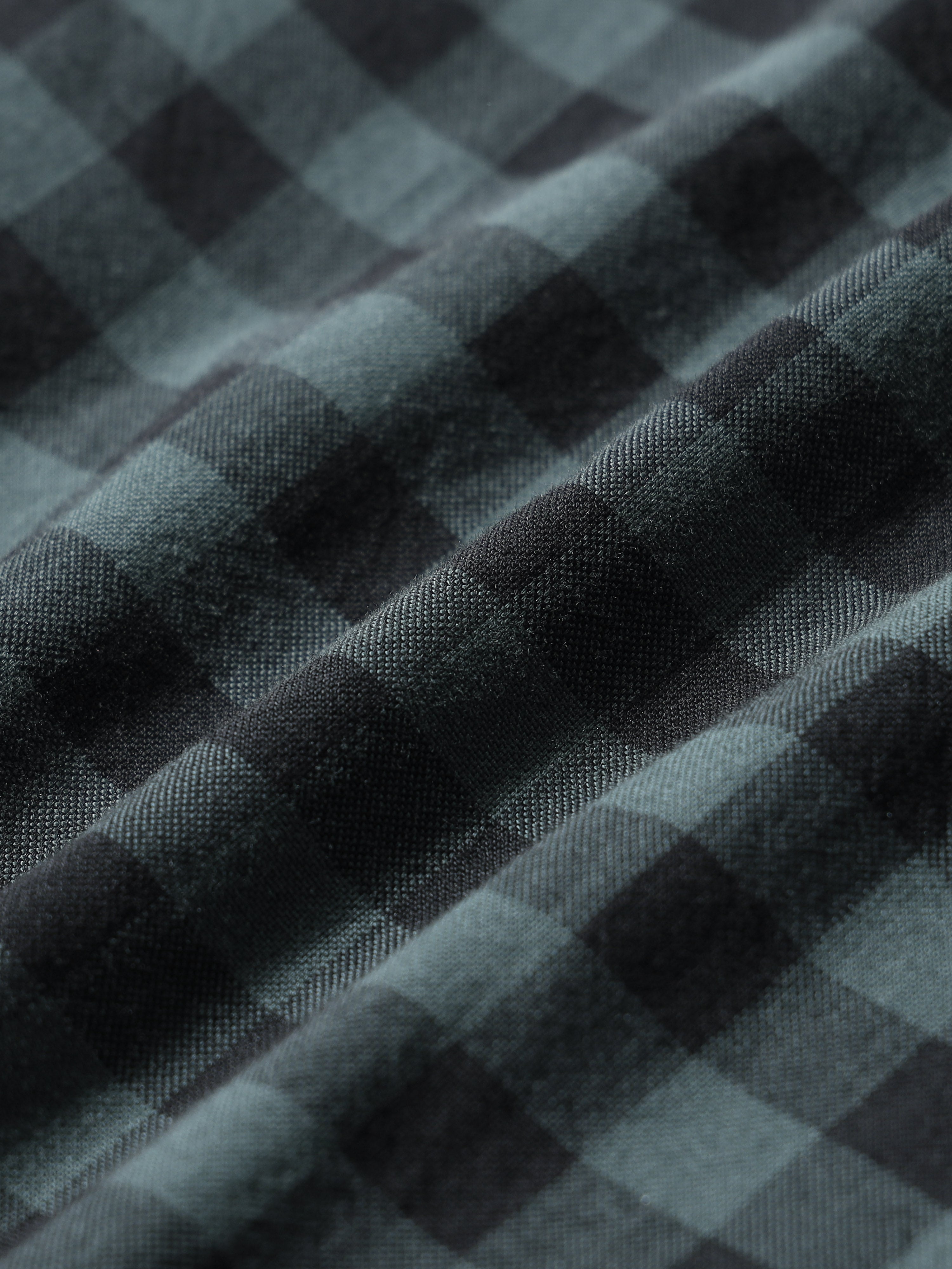 Men Green Check Shirt