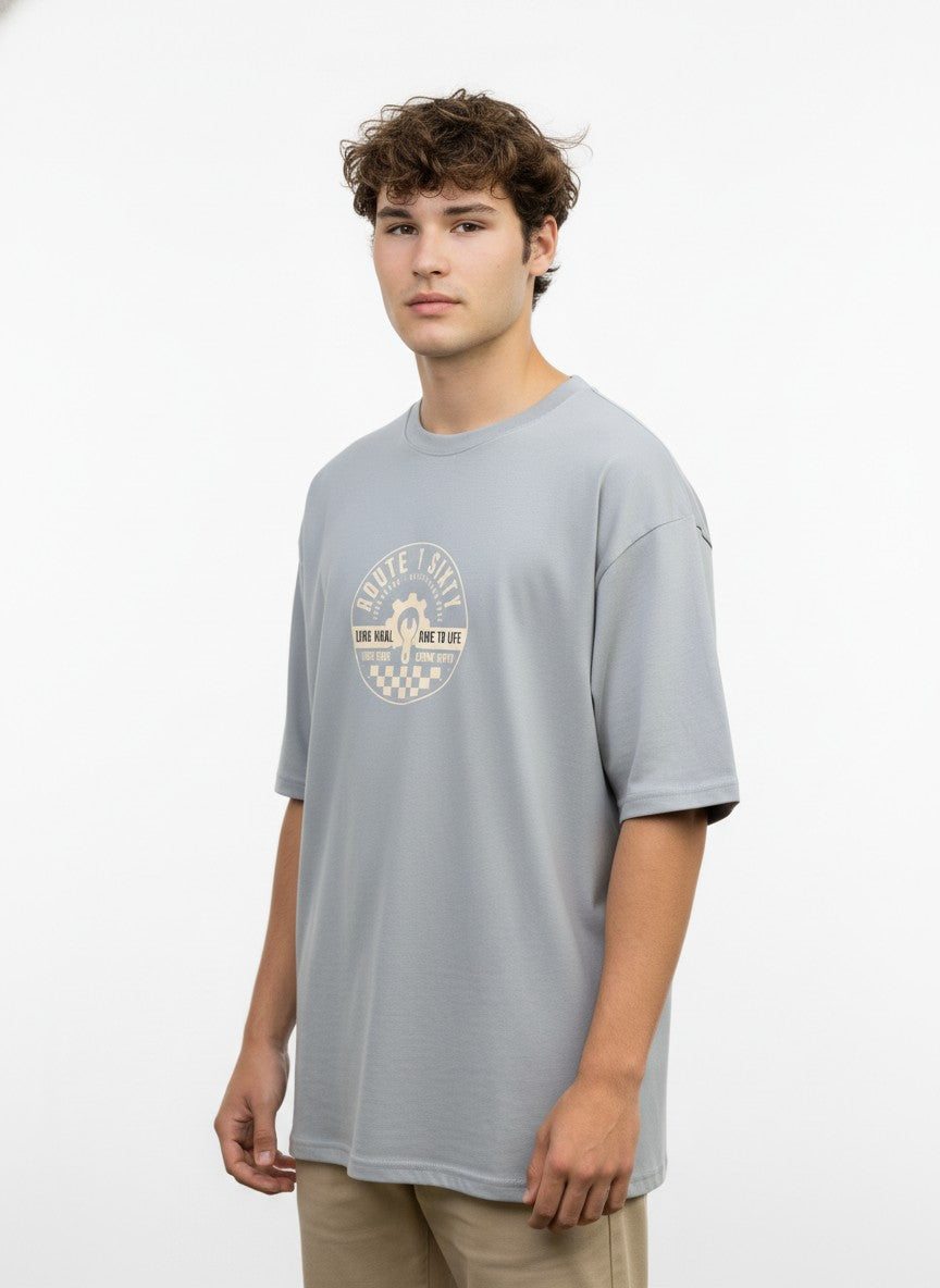 Men Oversized Cotton Printed T-Shirt