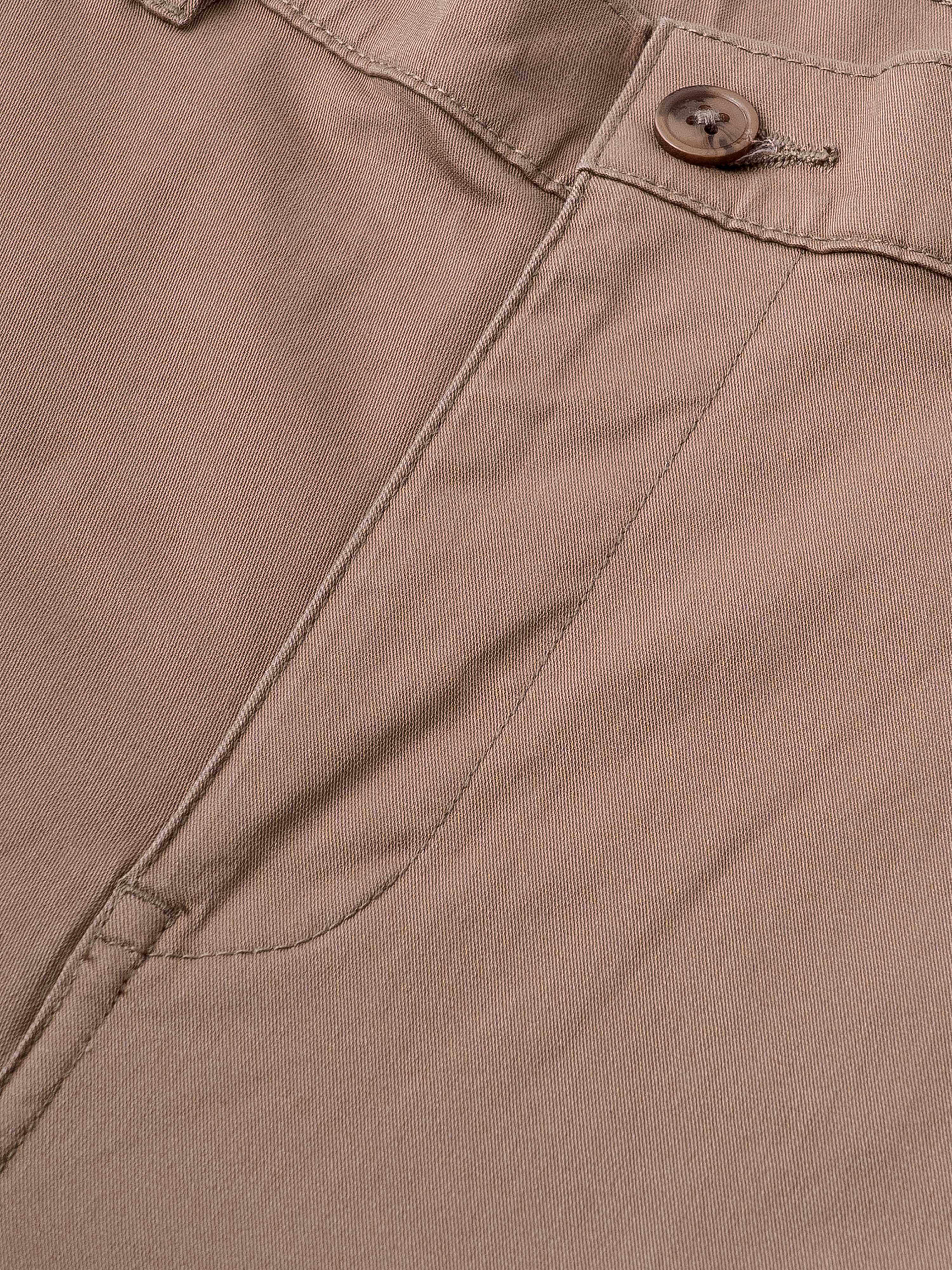 Men Brown Relaxed Fit Cargo Trouser