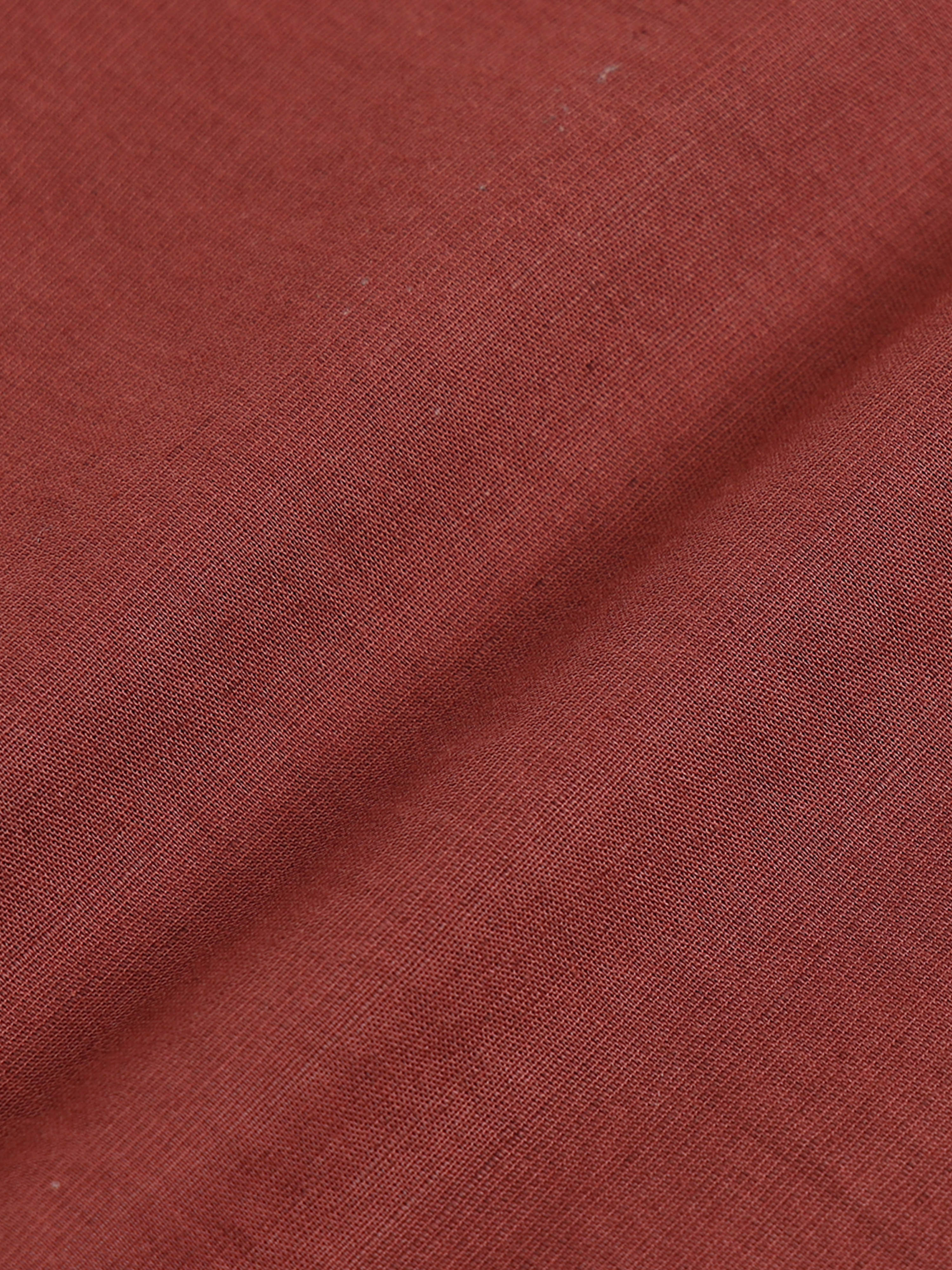 Men Rust Slim Fit Shirt