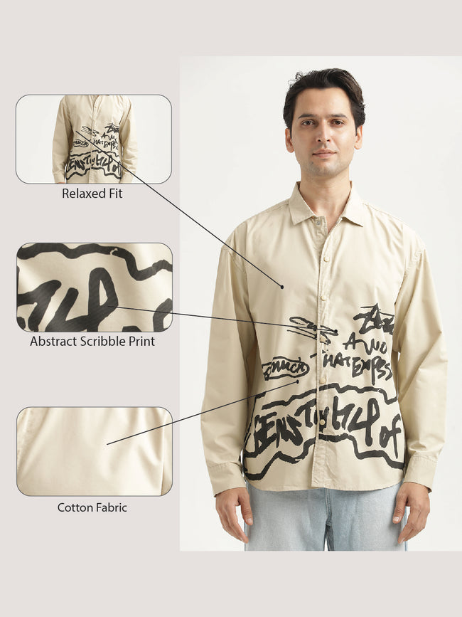 Men Oversized Cotton Shirt