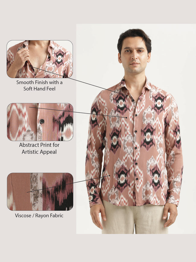 Men Printed Viscose Shirt