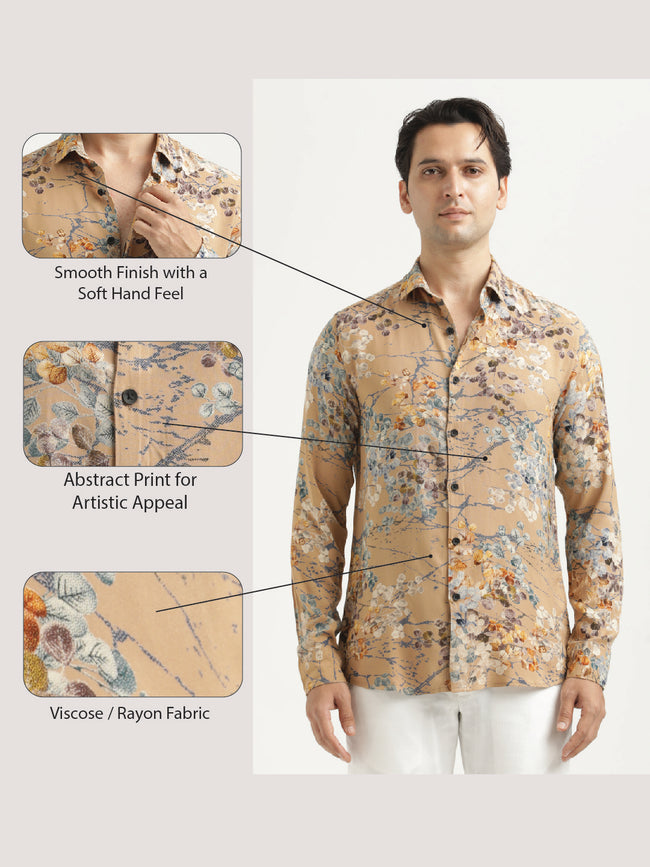 Men Printed Viscose Shirt