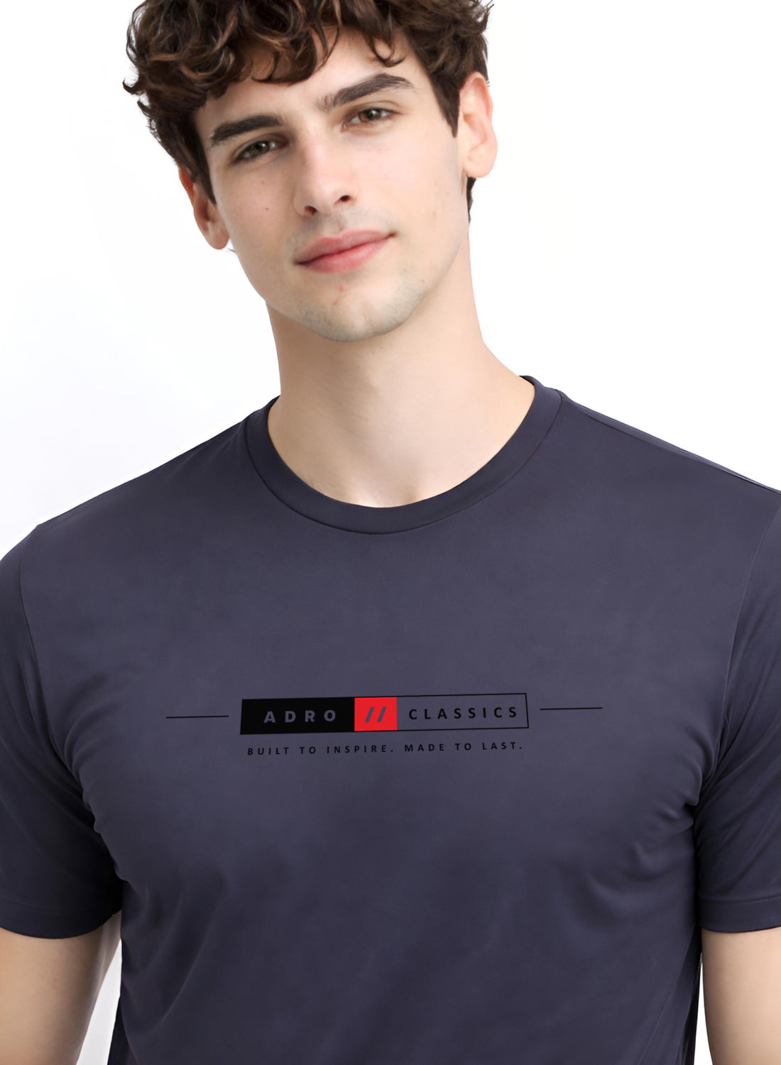 Men Grey Classic Printed T-Shirt
