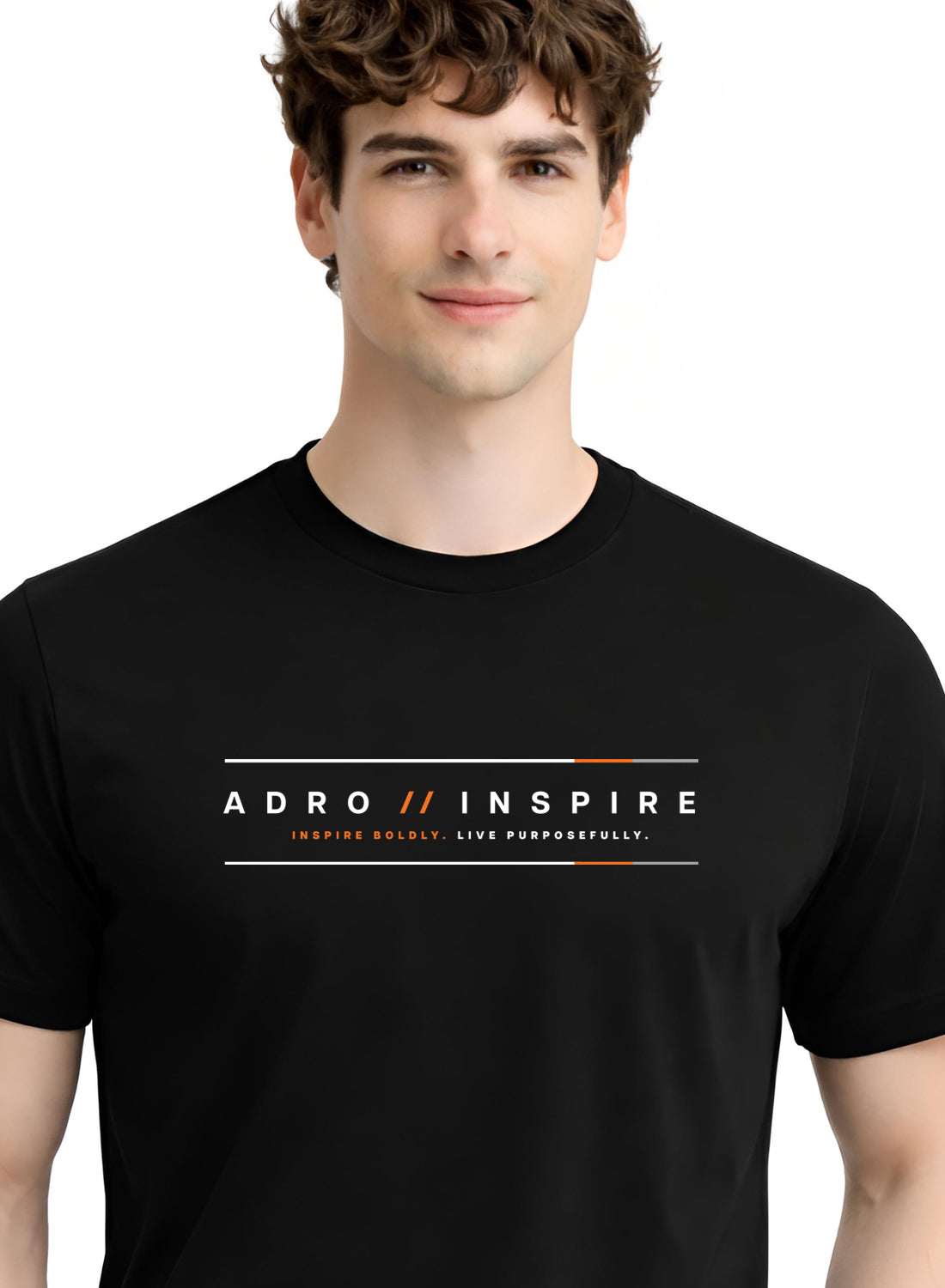 Men Black Signature Printed T-Shirt