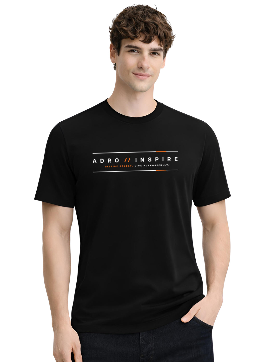 Men Black Signature Printed T-Shirt