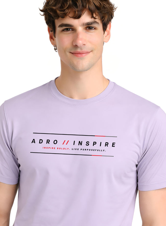 Men Lilac Signature Printed T-Shirt
