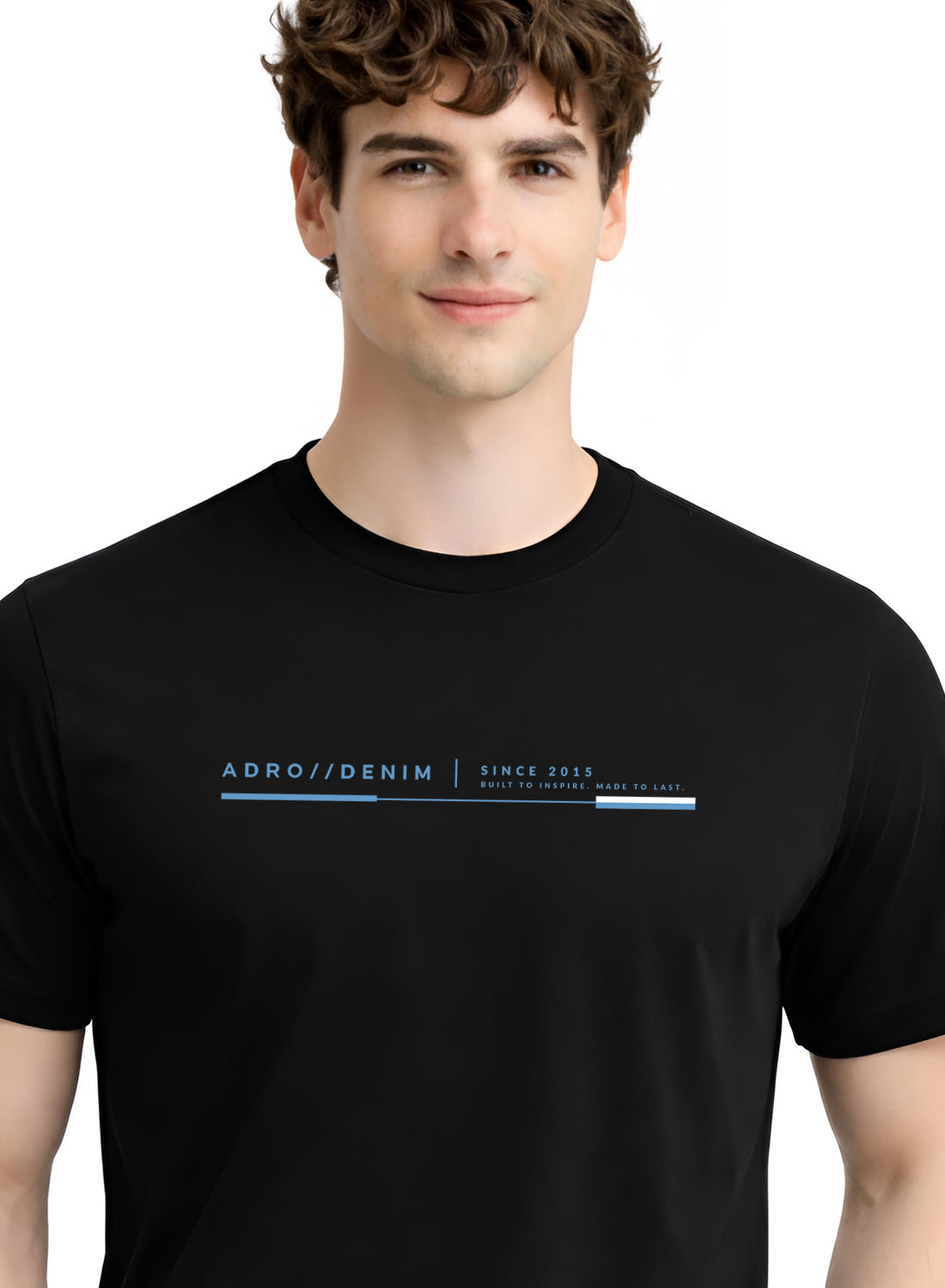 Men Black Cotton Printed  T-Shirt