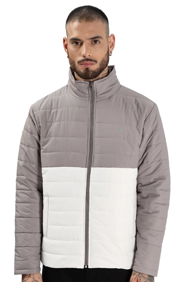 Men Grey Winter Ready Bomber Jacket