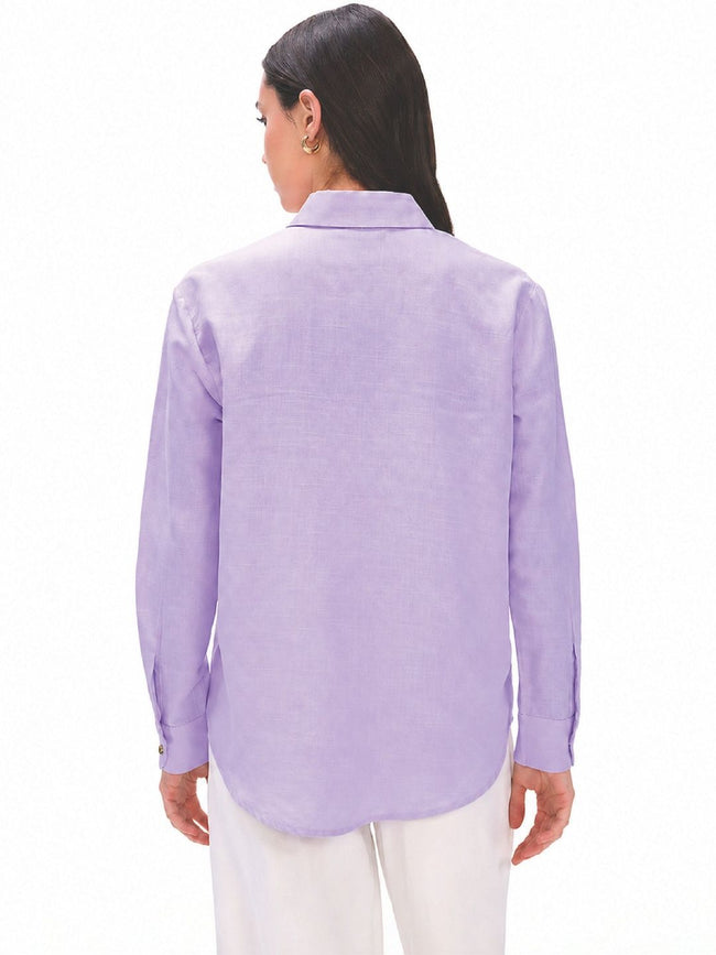 Women Lavender Formal Shirt
