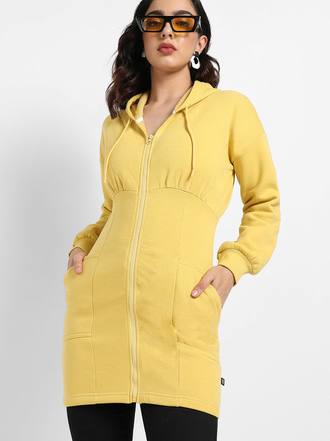 Women Green Hooded Bodycon Dress