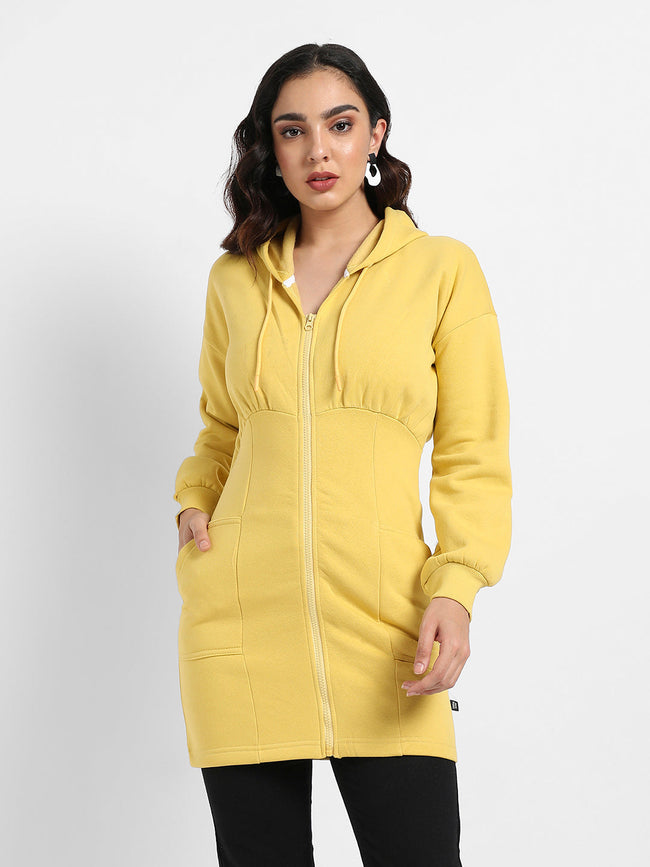 Women Green Hooded Bodycon Dress