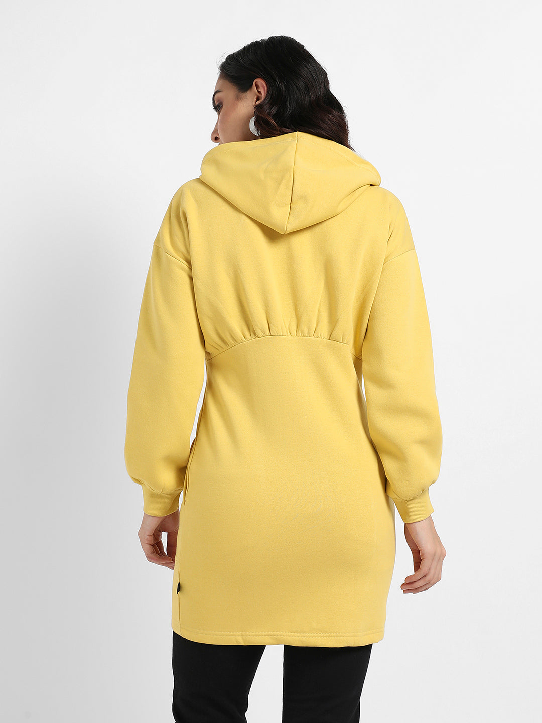 Women Green Hooded Bodycon Dress