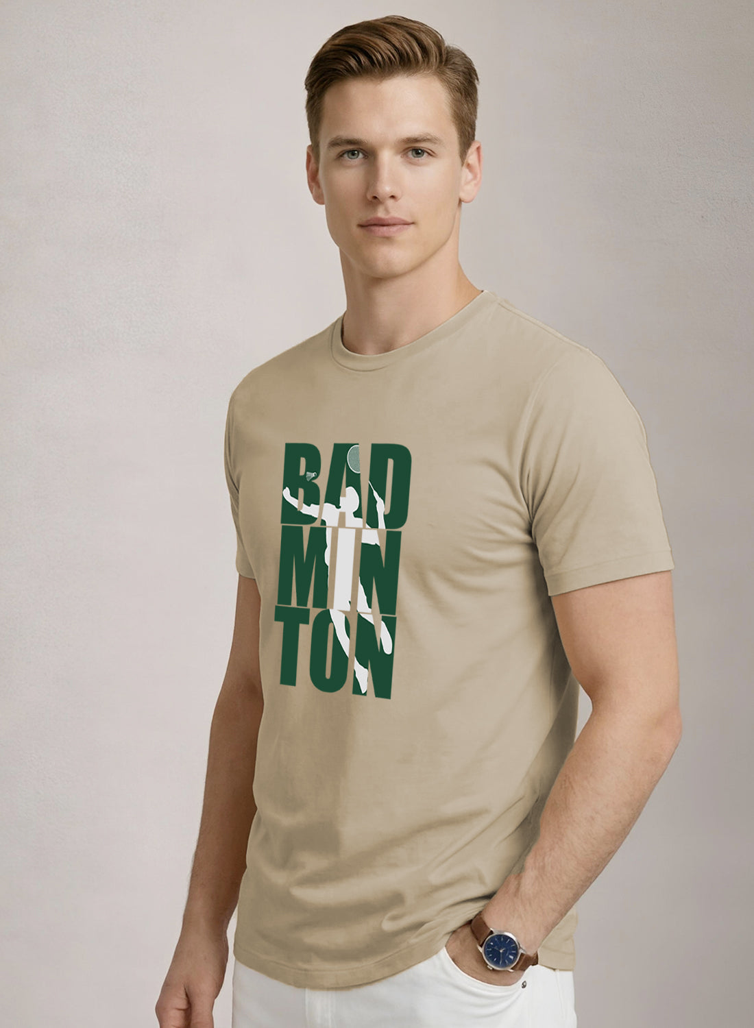 Men Badminton Tshirt