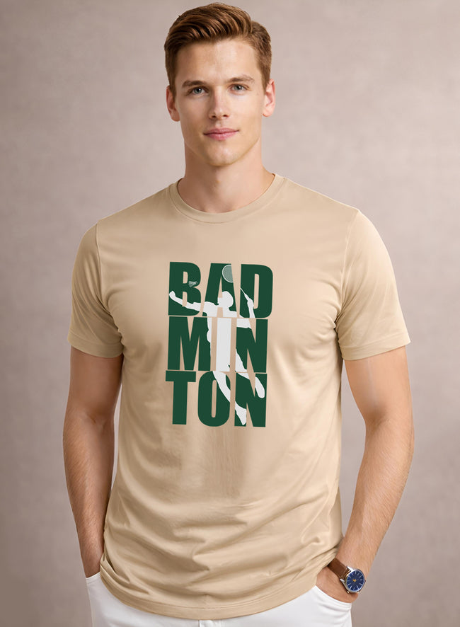 Men Badminton Tshirt