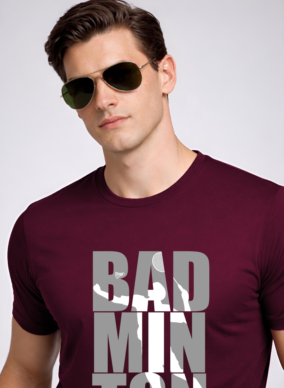 Men Badminton Tshirt