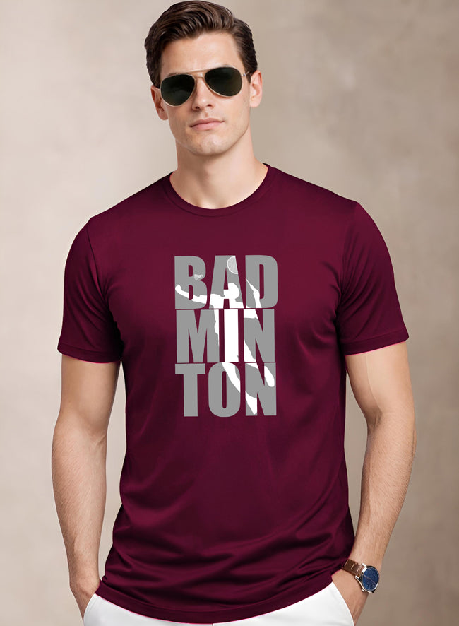 Men Badminton Tshirt