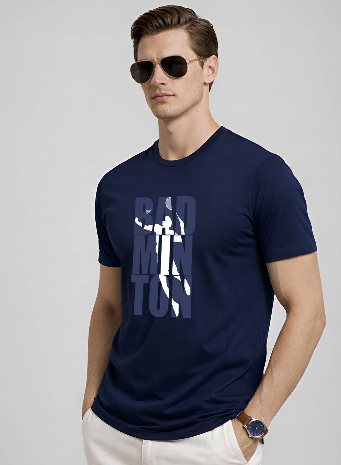 Men Badminton Tshirt