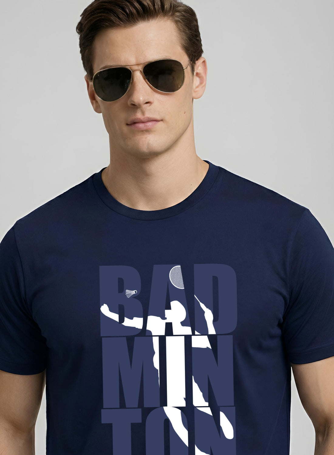 Men Badminton Tshirt