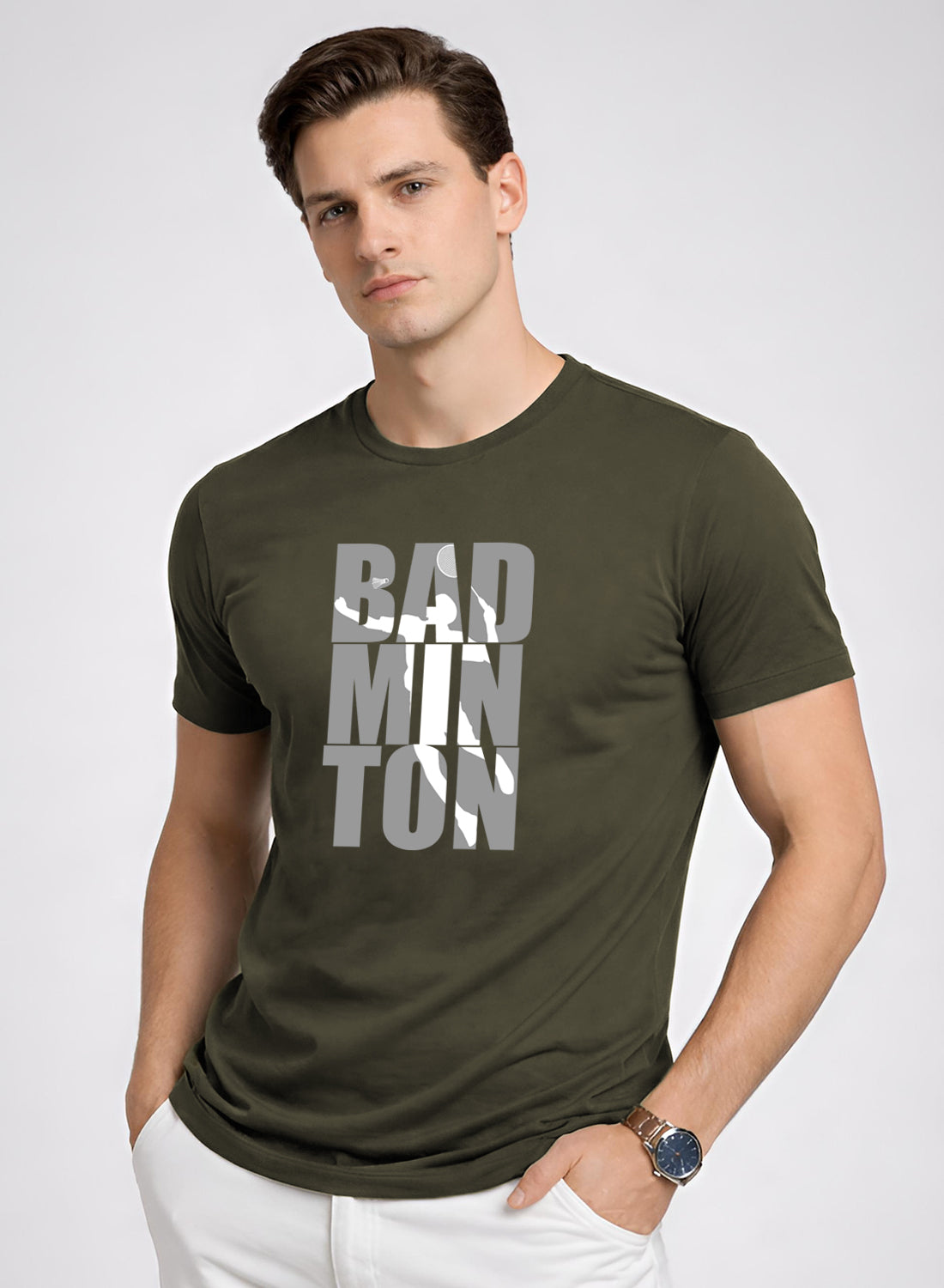 Men Badminton Tshirt
