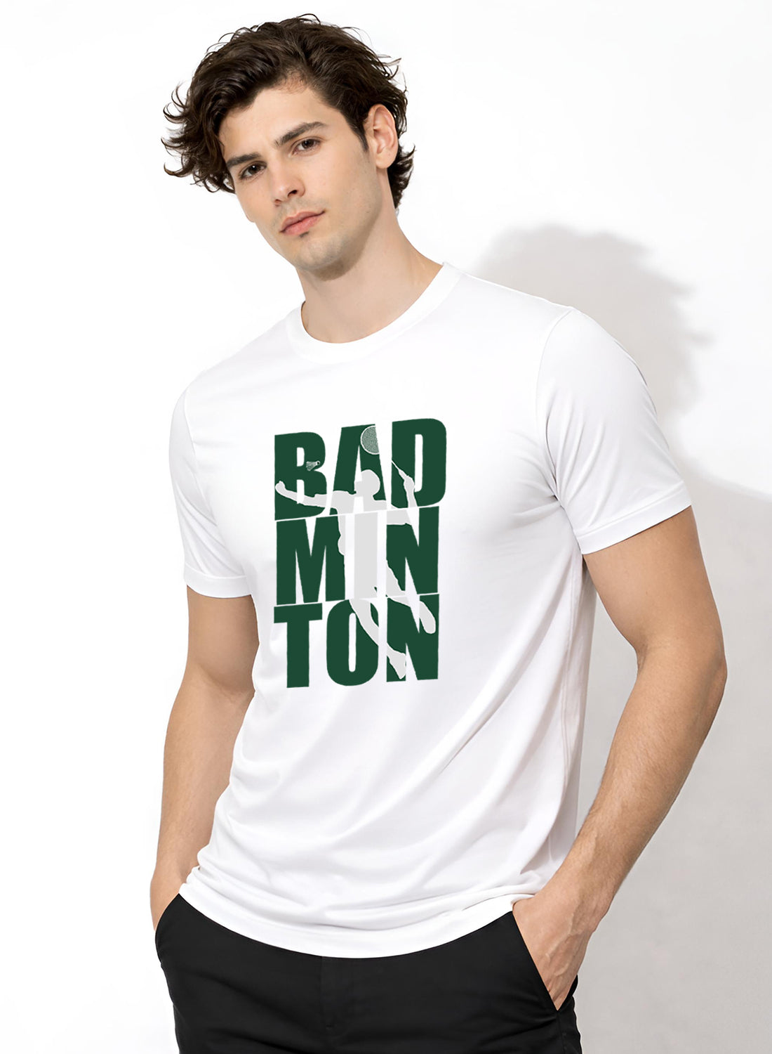 Men Badminton Tshirt