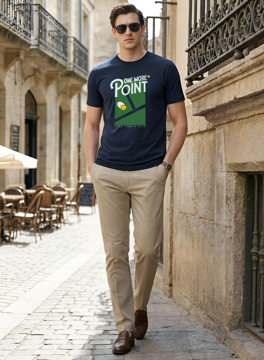 Men Tennis Printed T-Shirt