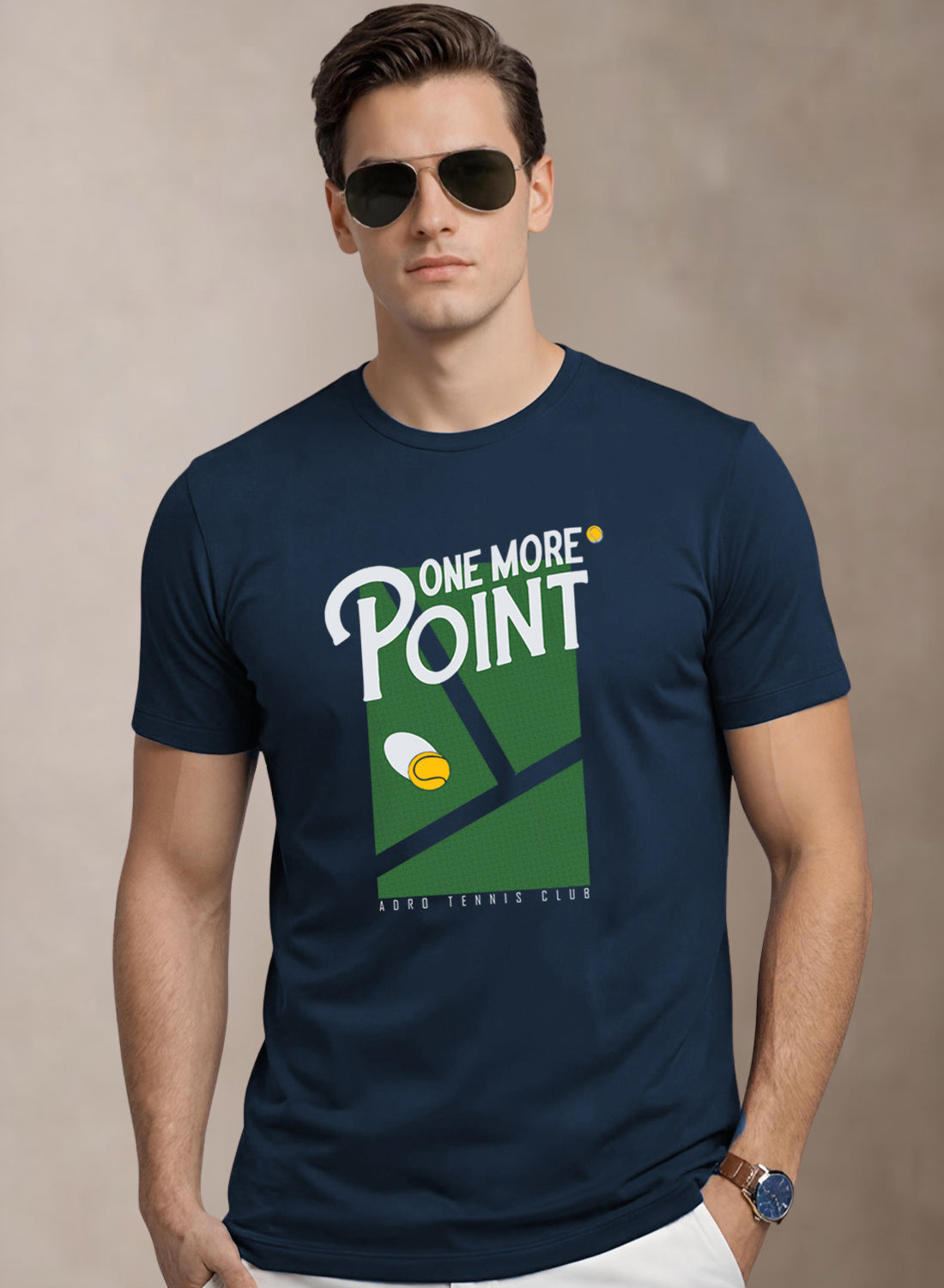 Men Tennis Printed T-Shirt