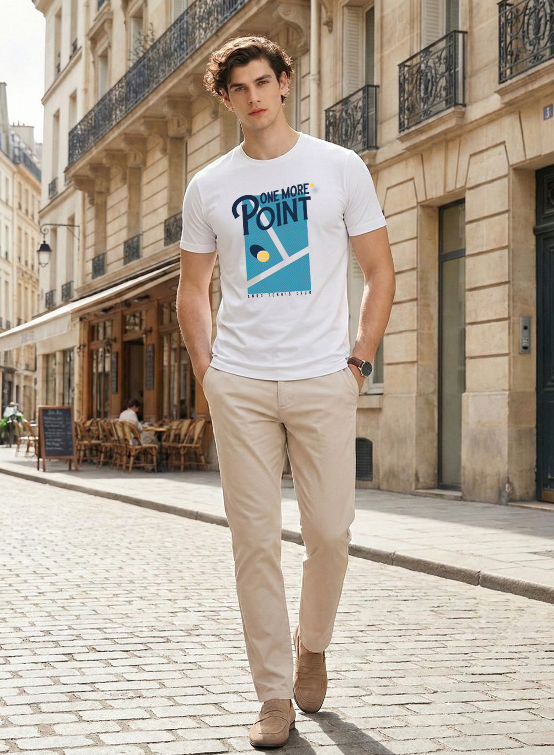 Men Tennis Printed T-Shirt
