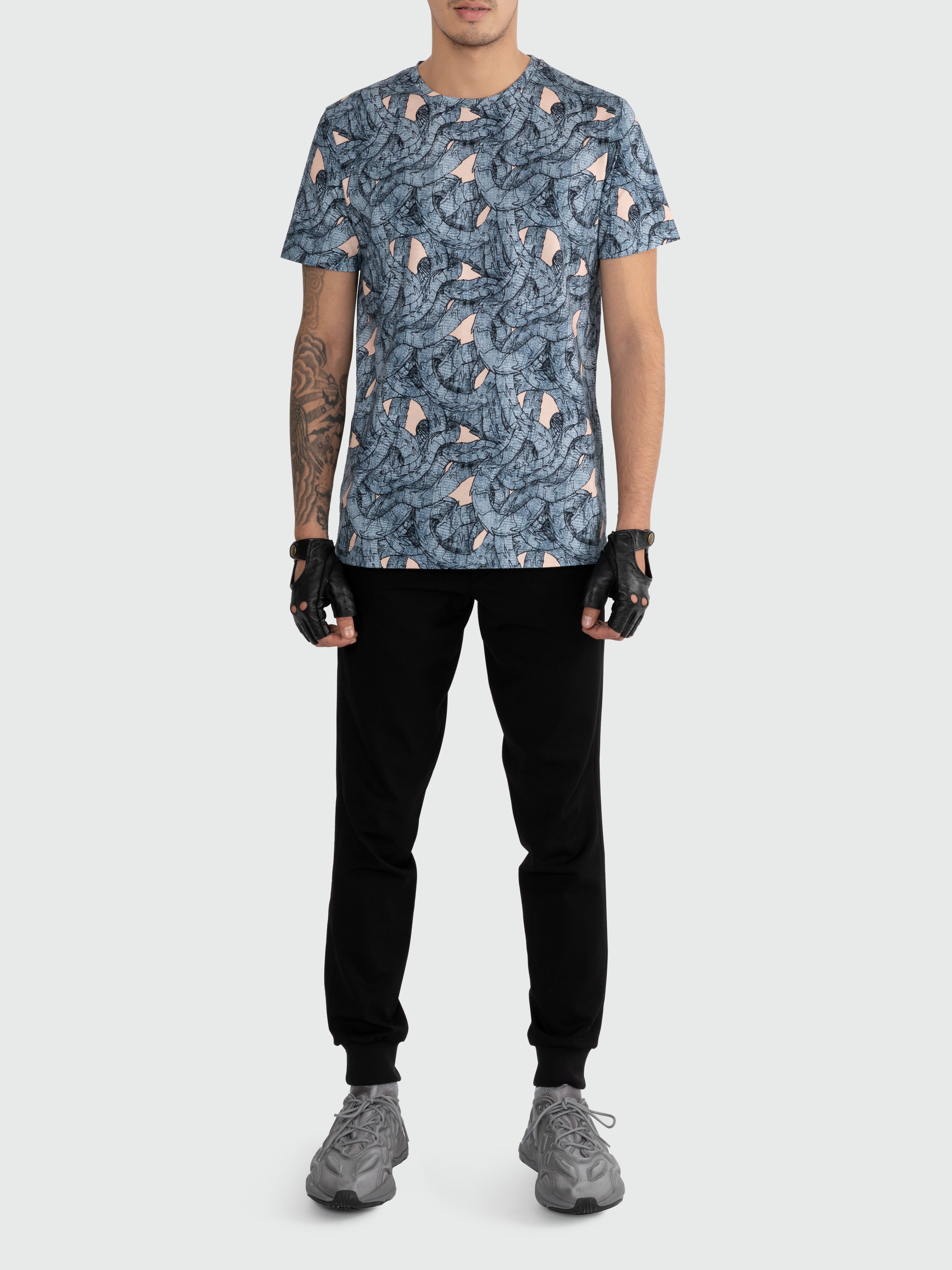 Men Twisted Dragon Tee