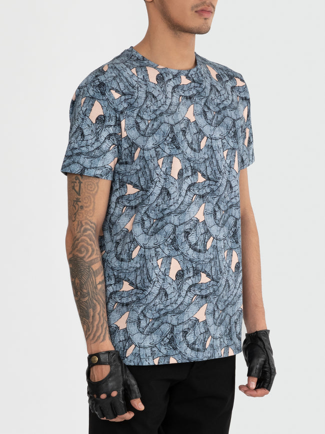 Men Twisted Dragon Tee