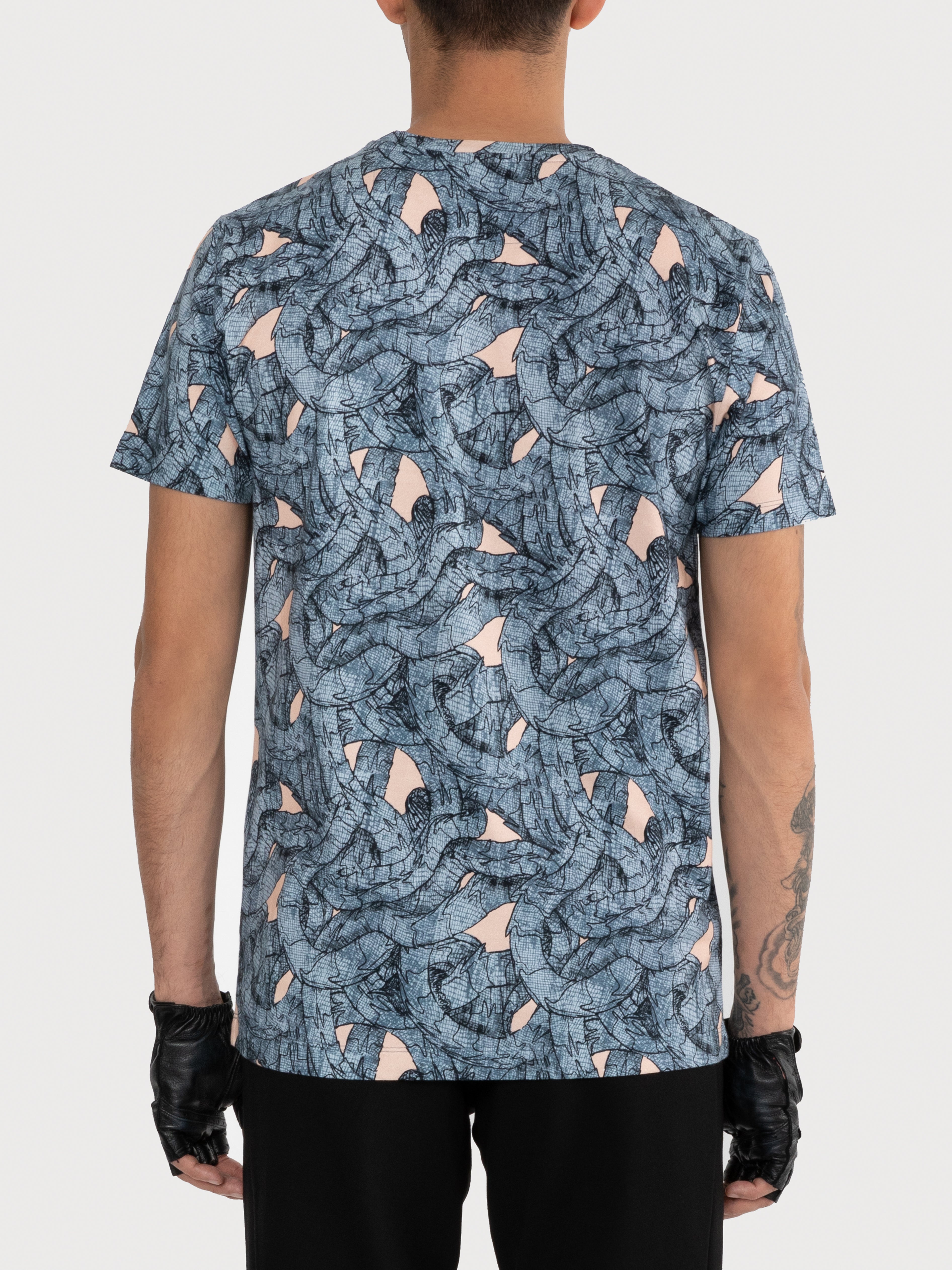 Men Twisted Dragon Tee