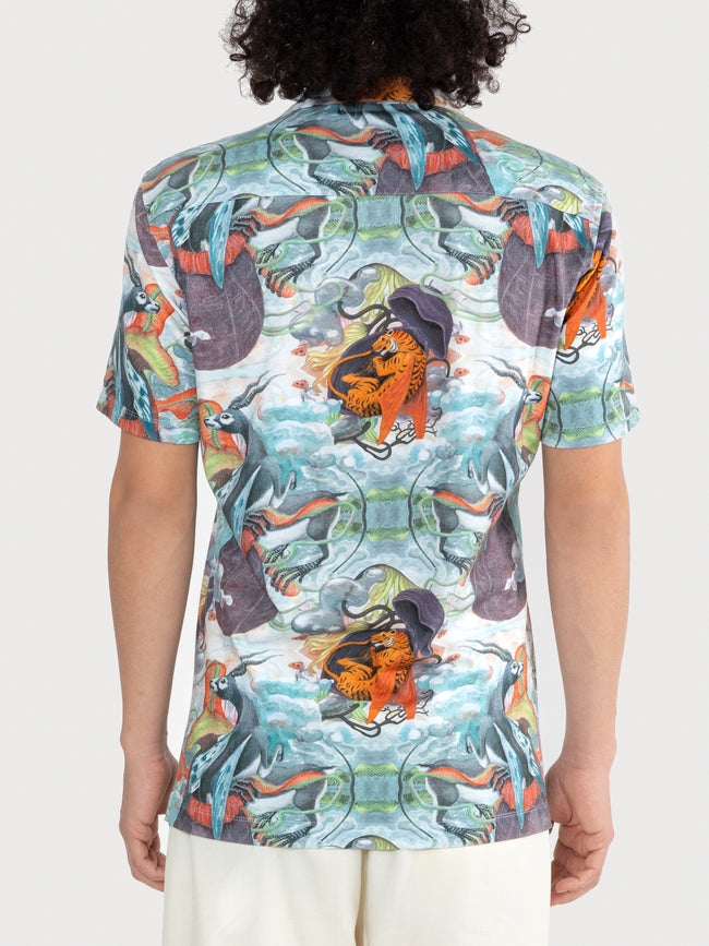 Men Retro Galactic Resort Shirt
