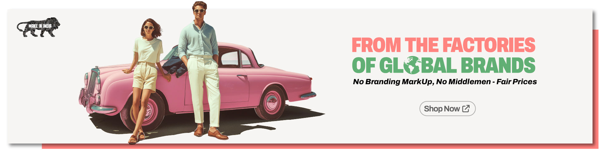 Product promotion banner