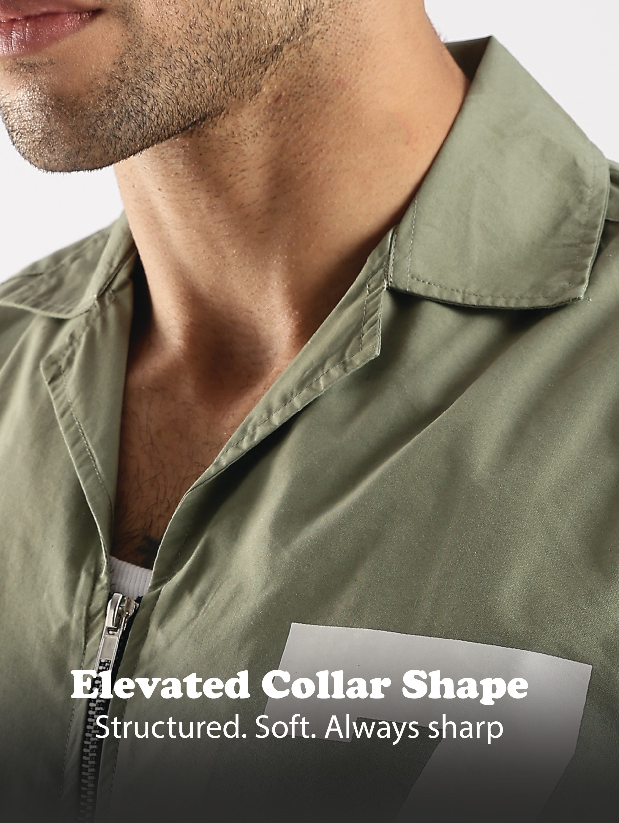 Men Green Slim Fit Shirt