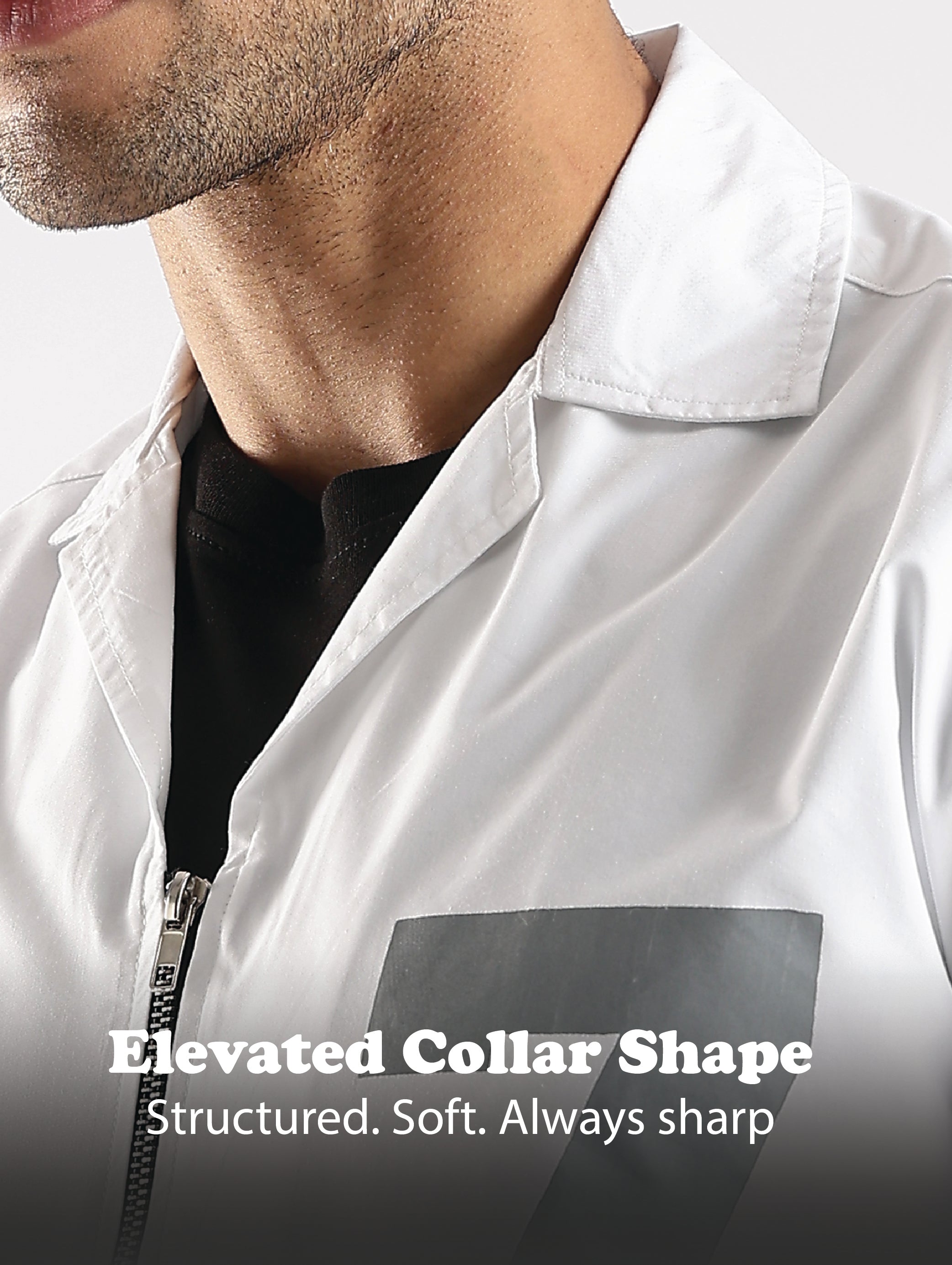 Men White Slim Fit Shirt
