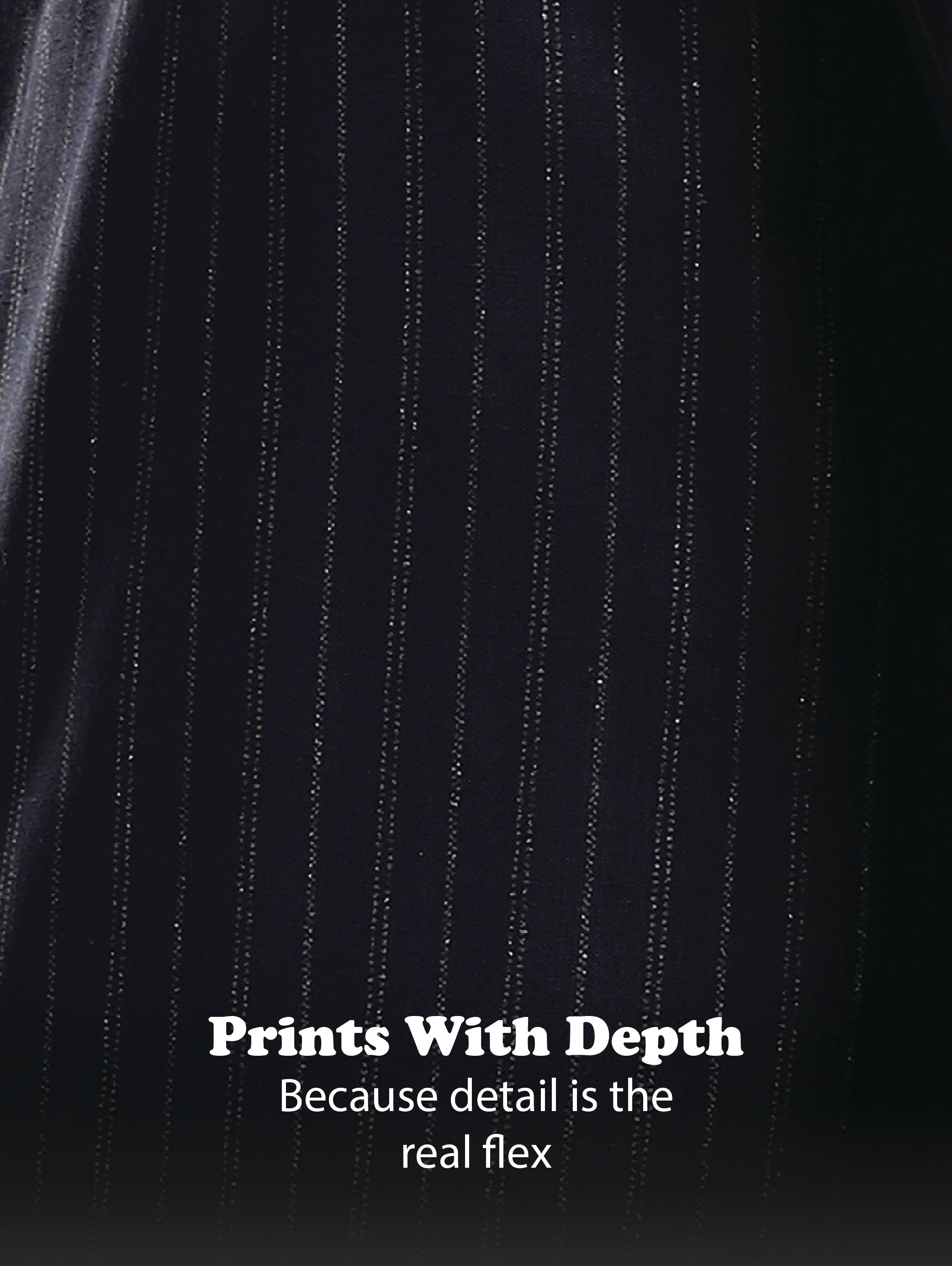 Men Navy Cotton Slim Fit Striped Glitter Shirt