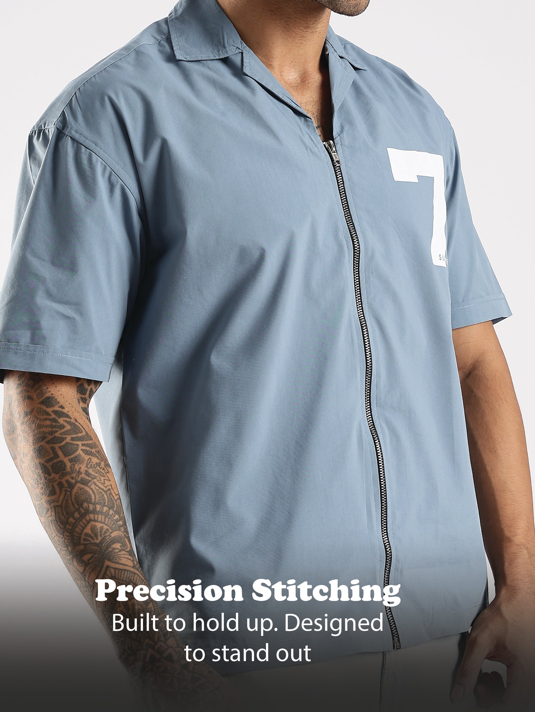 Men Blue Slim Fit Shirt