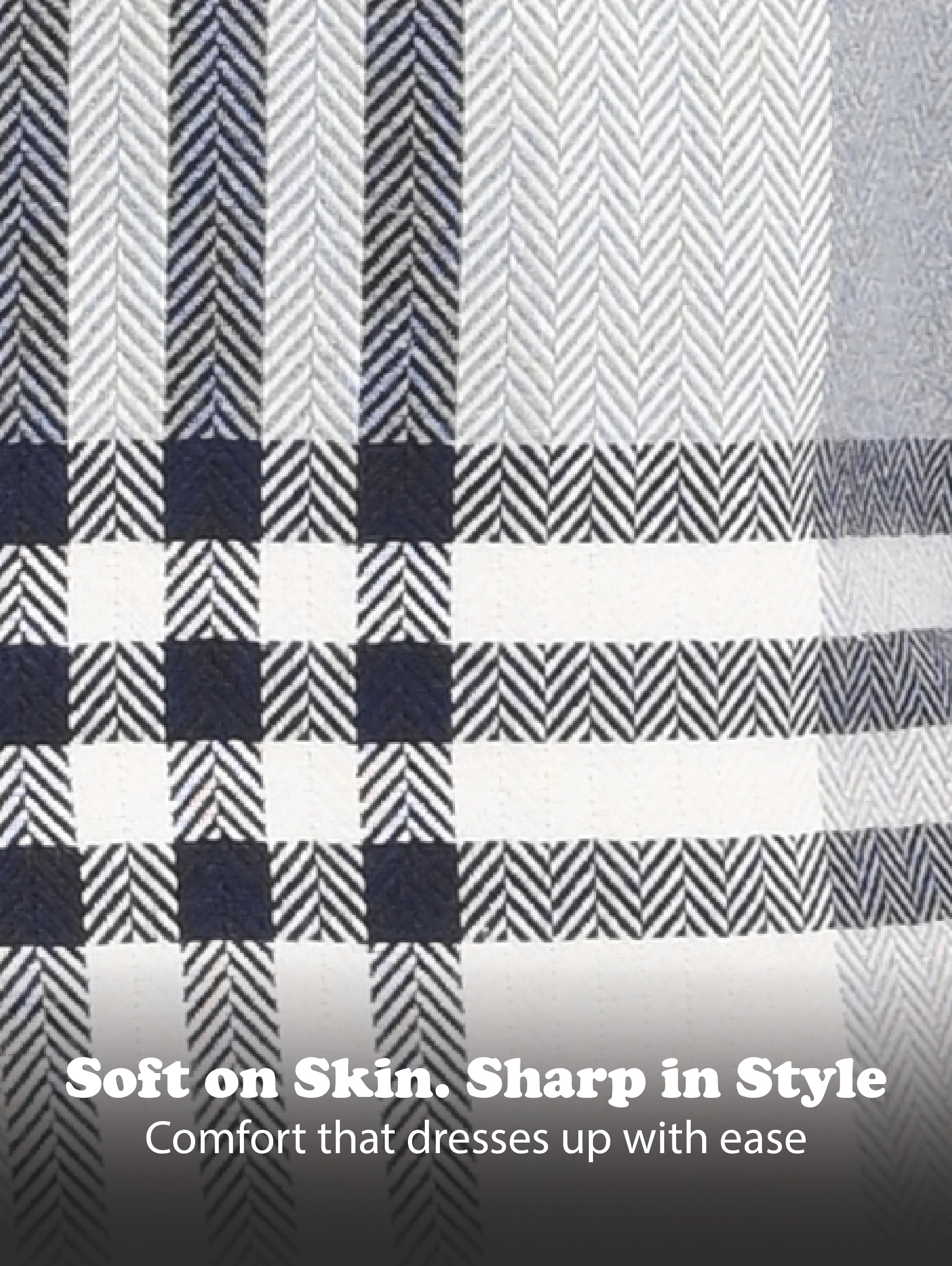 Men Grey Classic Bold Checked Shirt