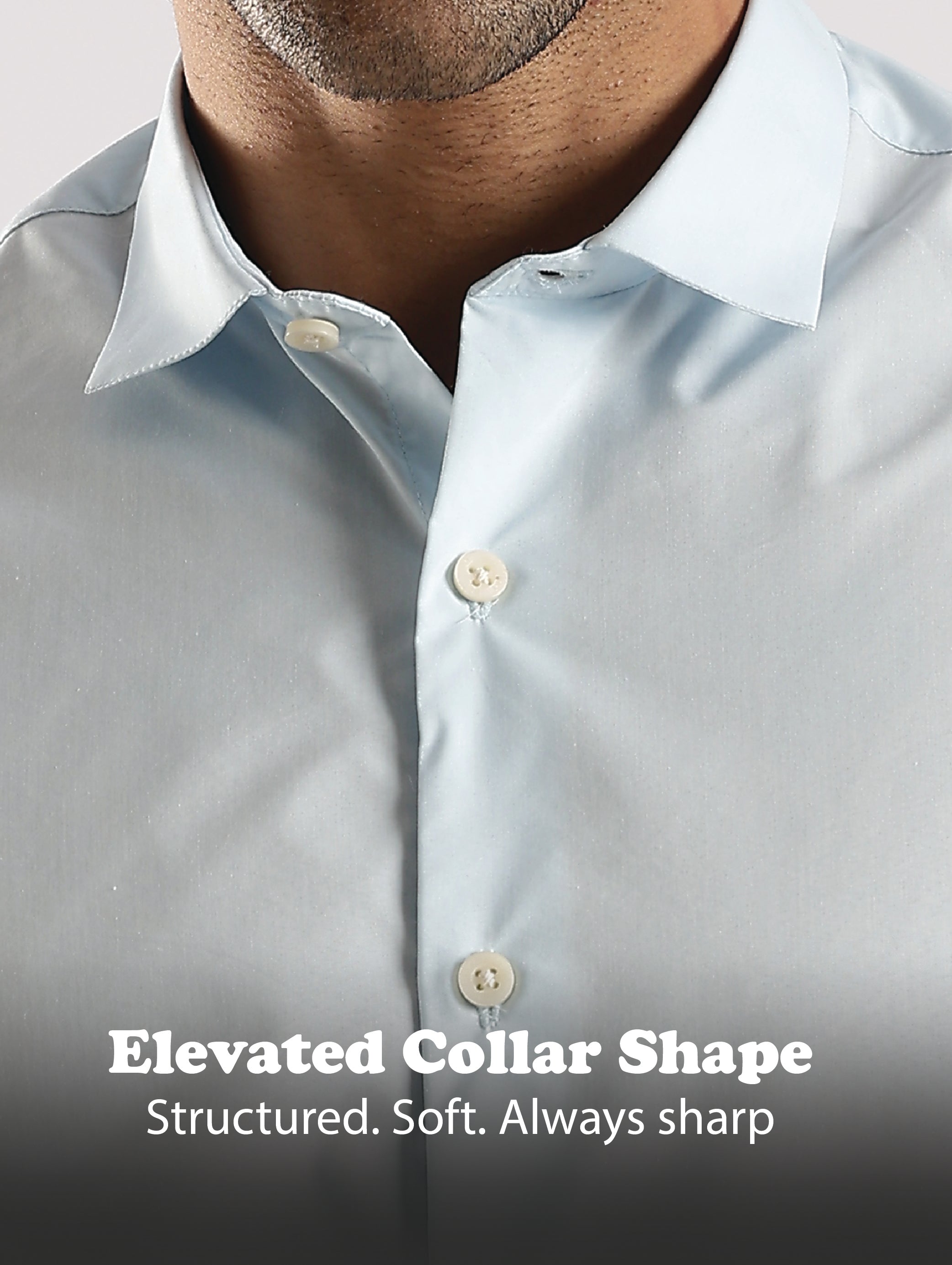 Men Blue Cotton Slim Fit Shirt