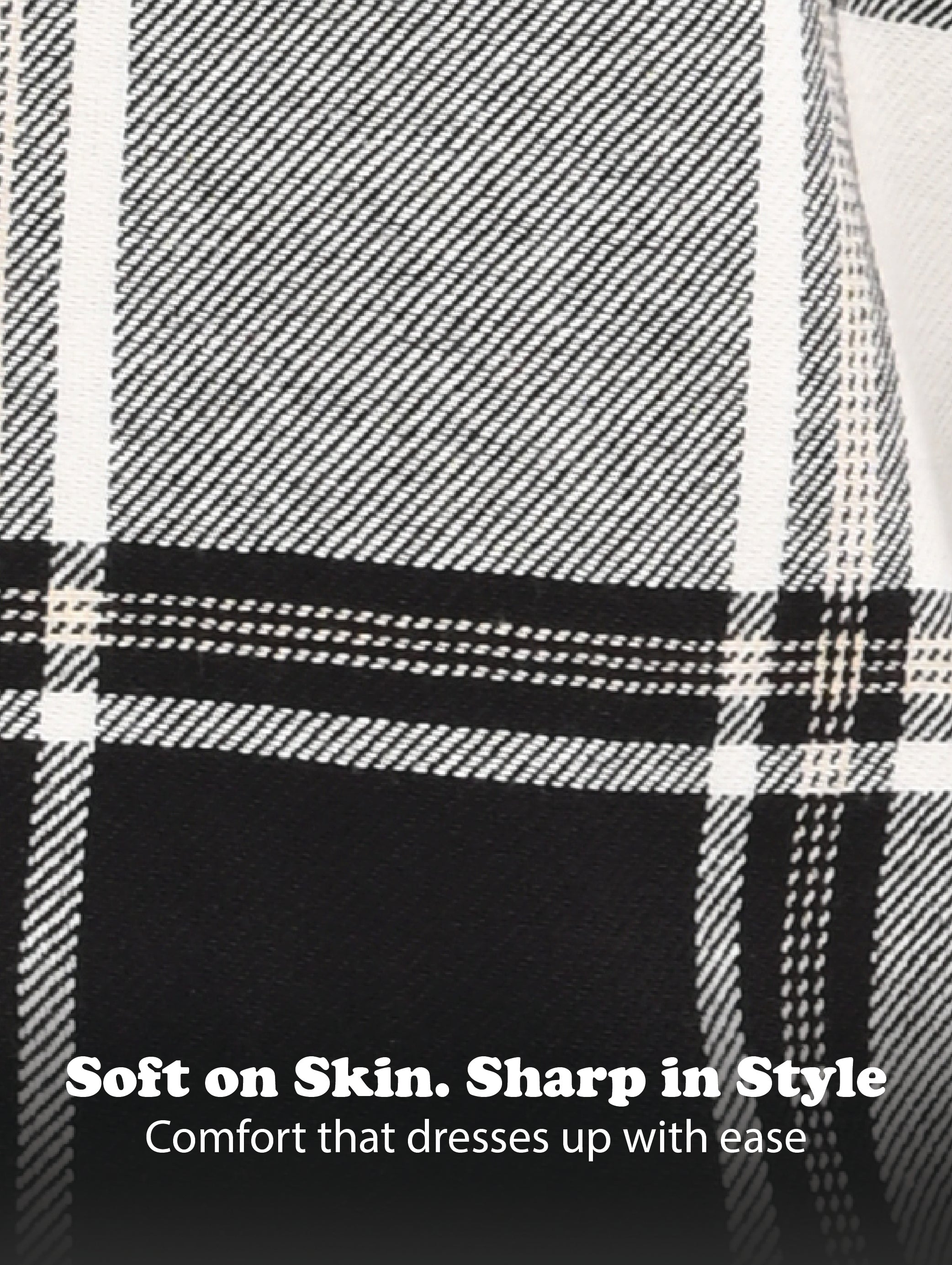 Men Black Classic Checked Shirt