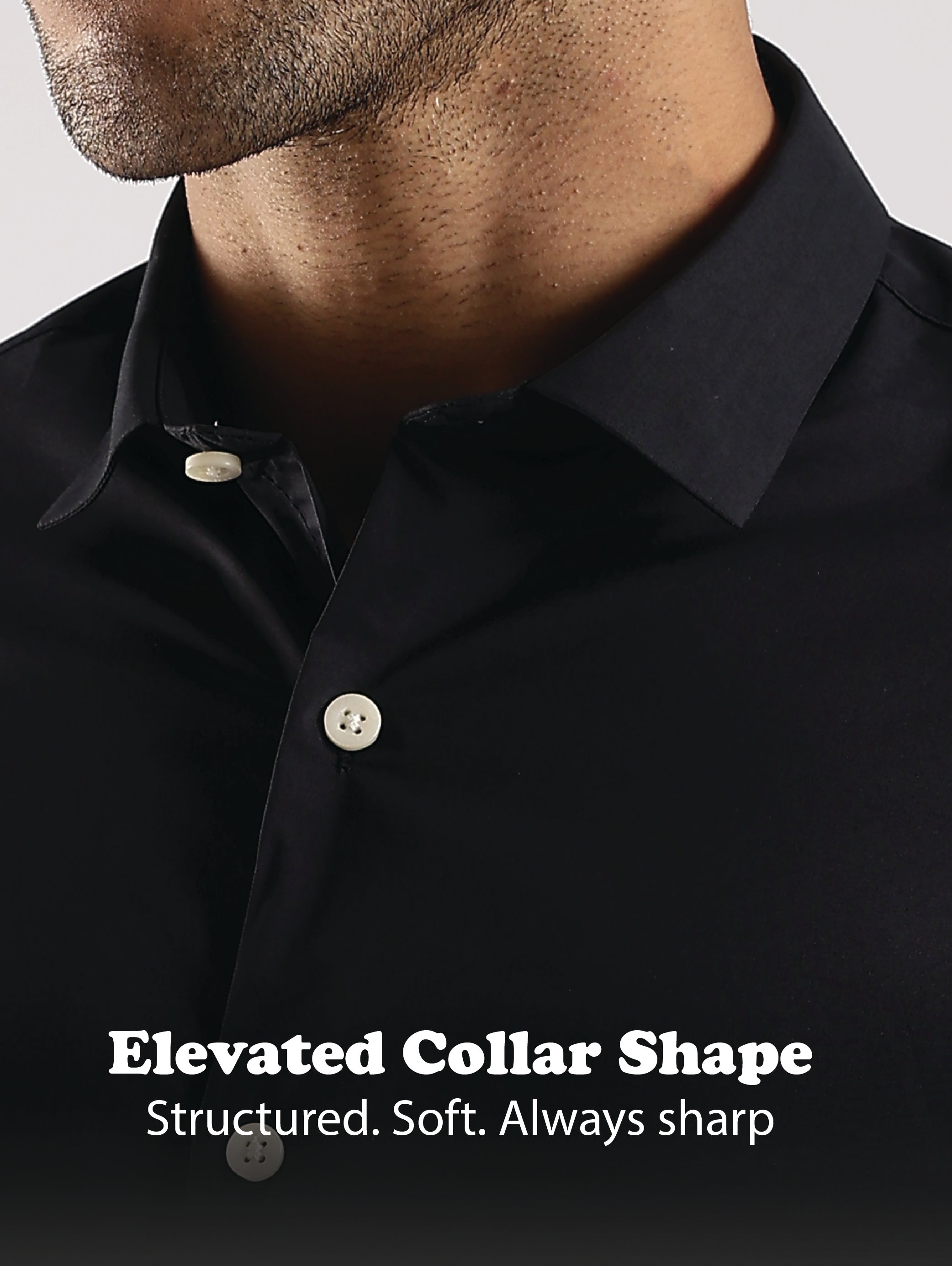 Men Navy Blue Cotton Slim Fit Shirt