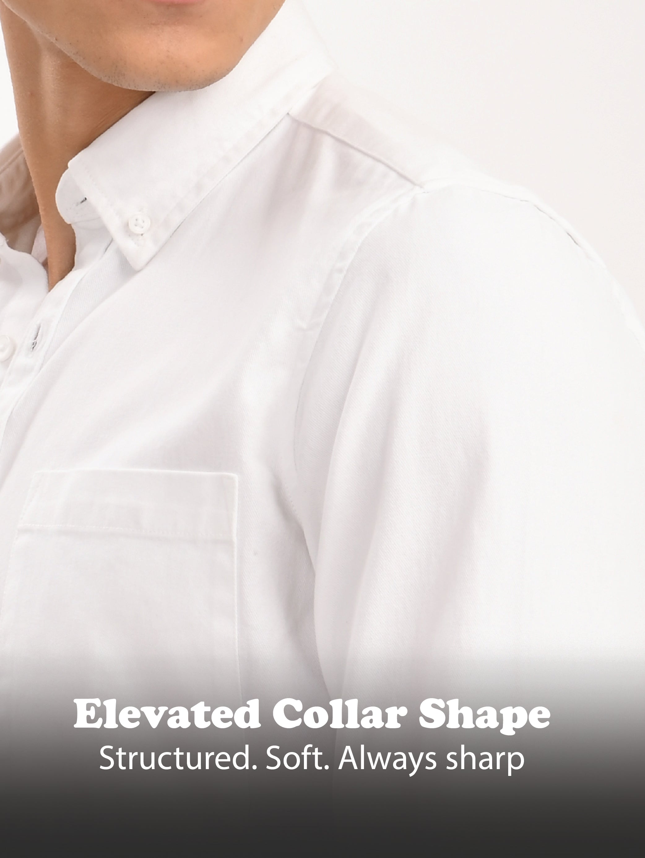 Men White Everyday Essential Solid Shirt